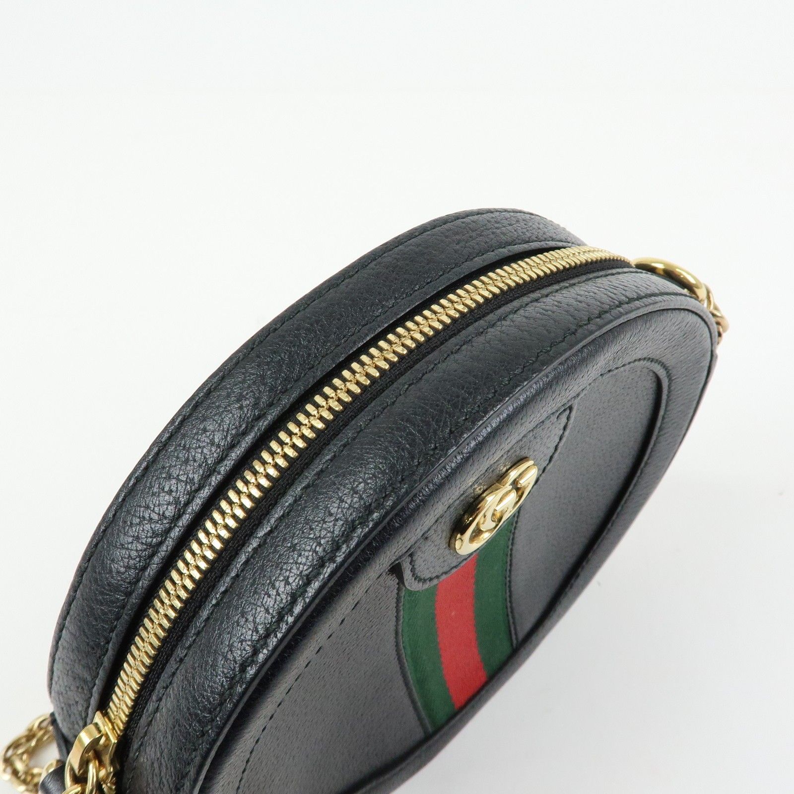 Ophidia Sherry GG Marmont Mini Round Shoulder Bag 550618 — view 20