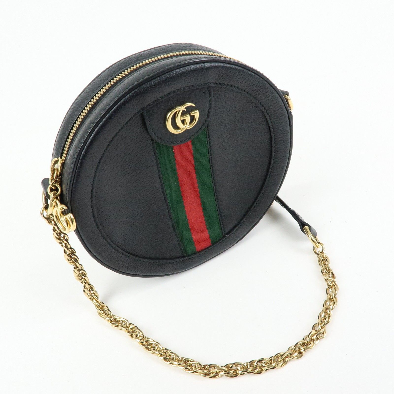 Ophidia Sherry GG Marmont Mini Round Shoulder Bag 550618 — view 4