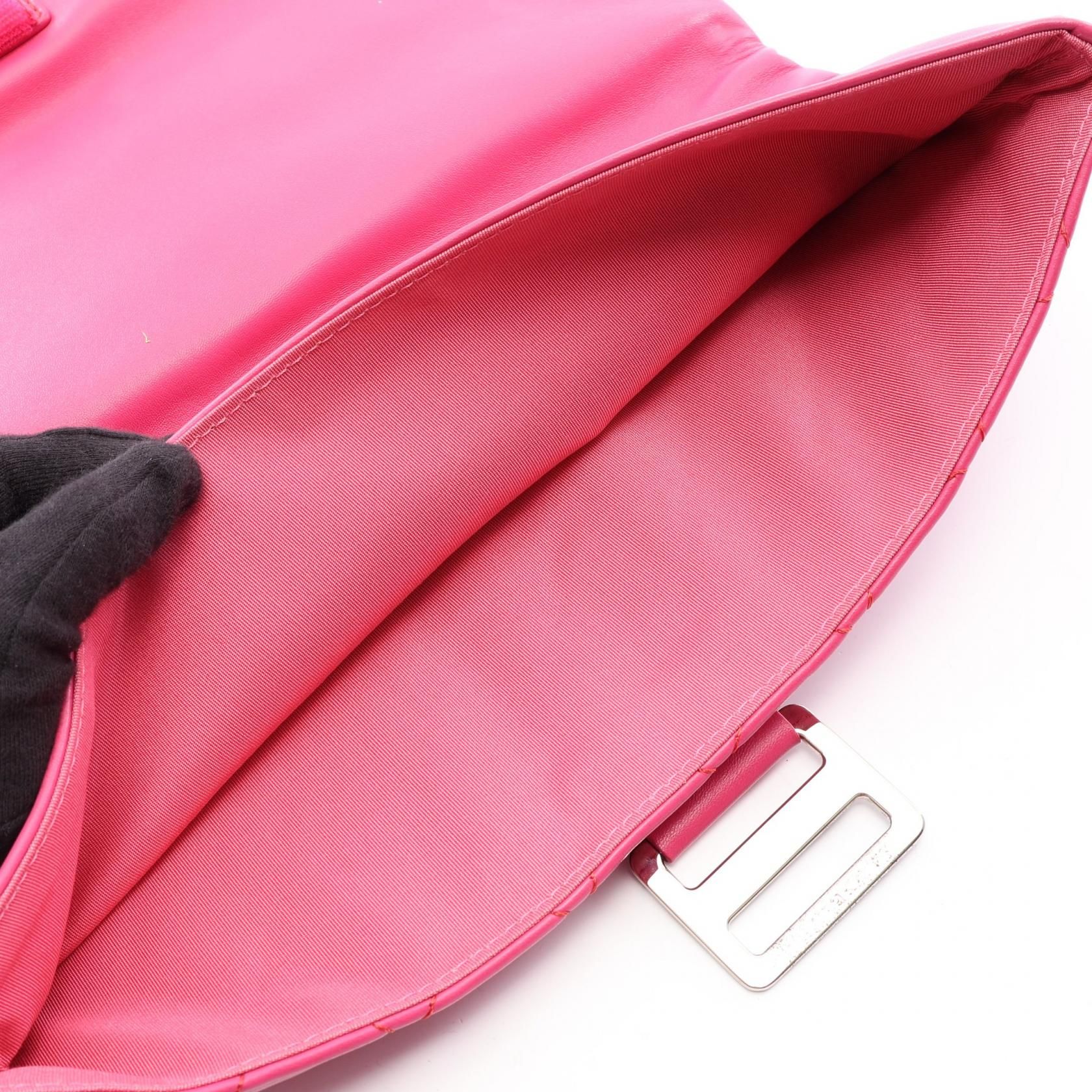 Grip Clutch, Pink Lambskin — view 11