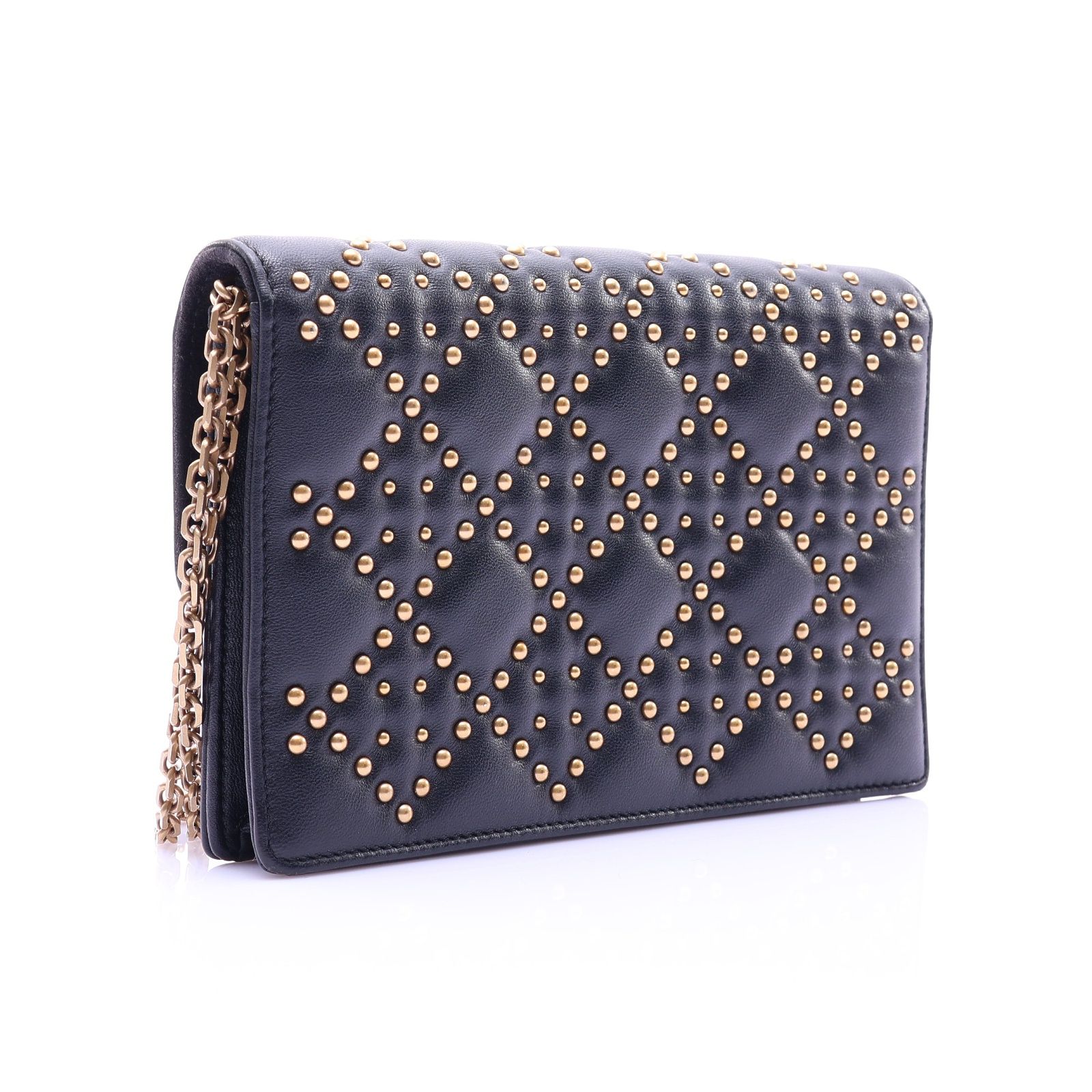 Addict Lambskin Studded Flap Shoulder Bag — view 2
