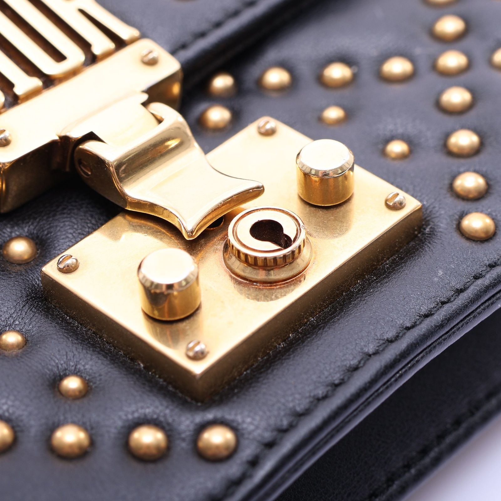 Addict Lambskin Studded Flap Shoulder Bag — view 12