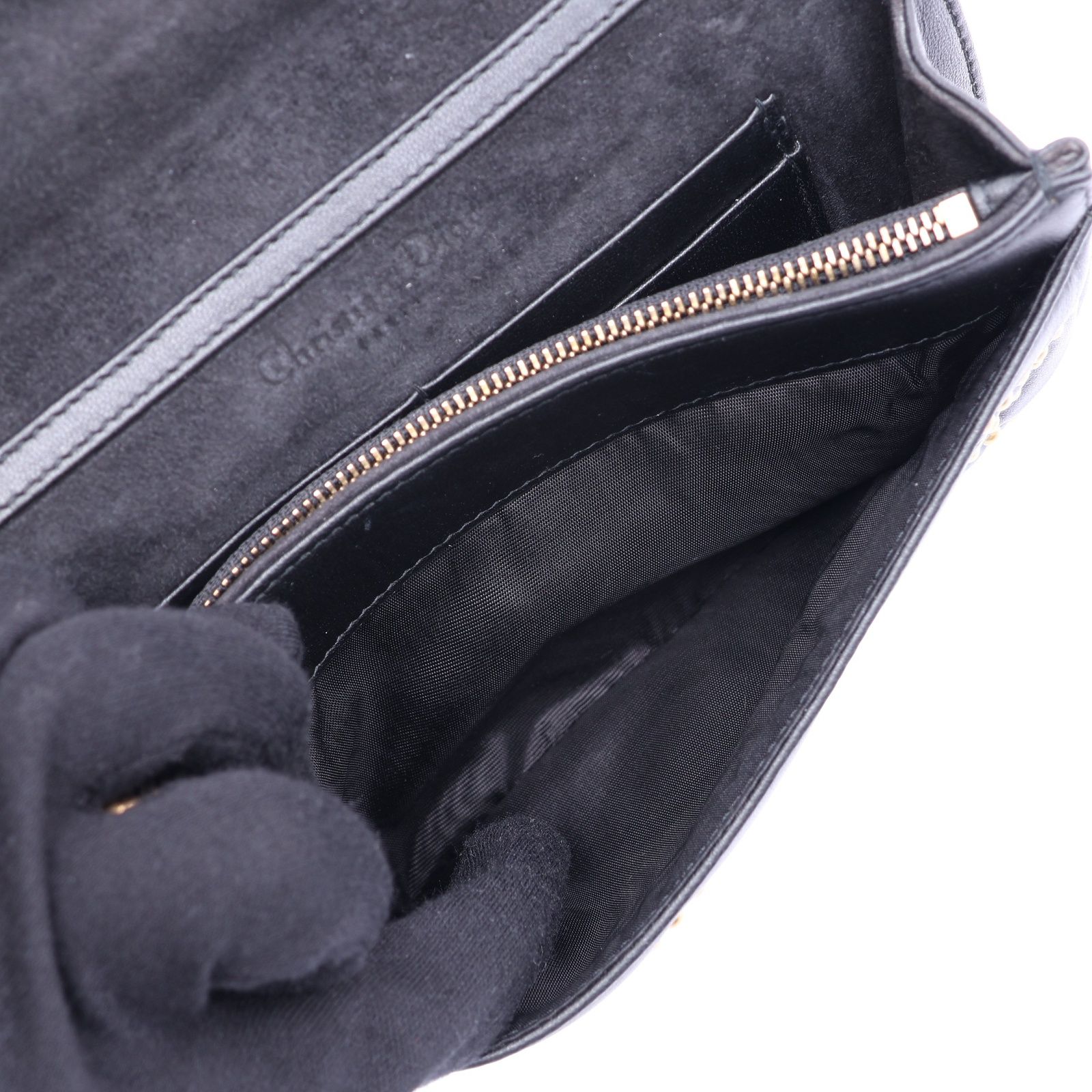 Addict Lambskin Studded Flap Shoulder Bag — view 4