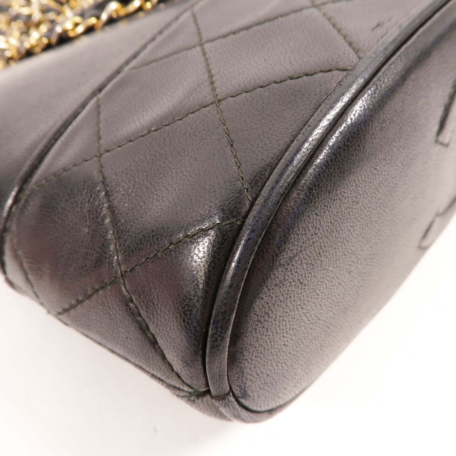 Quilted CC Tassel Shoulder Bag — view 13