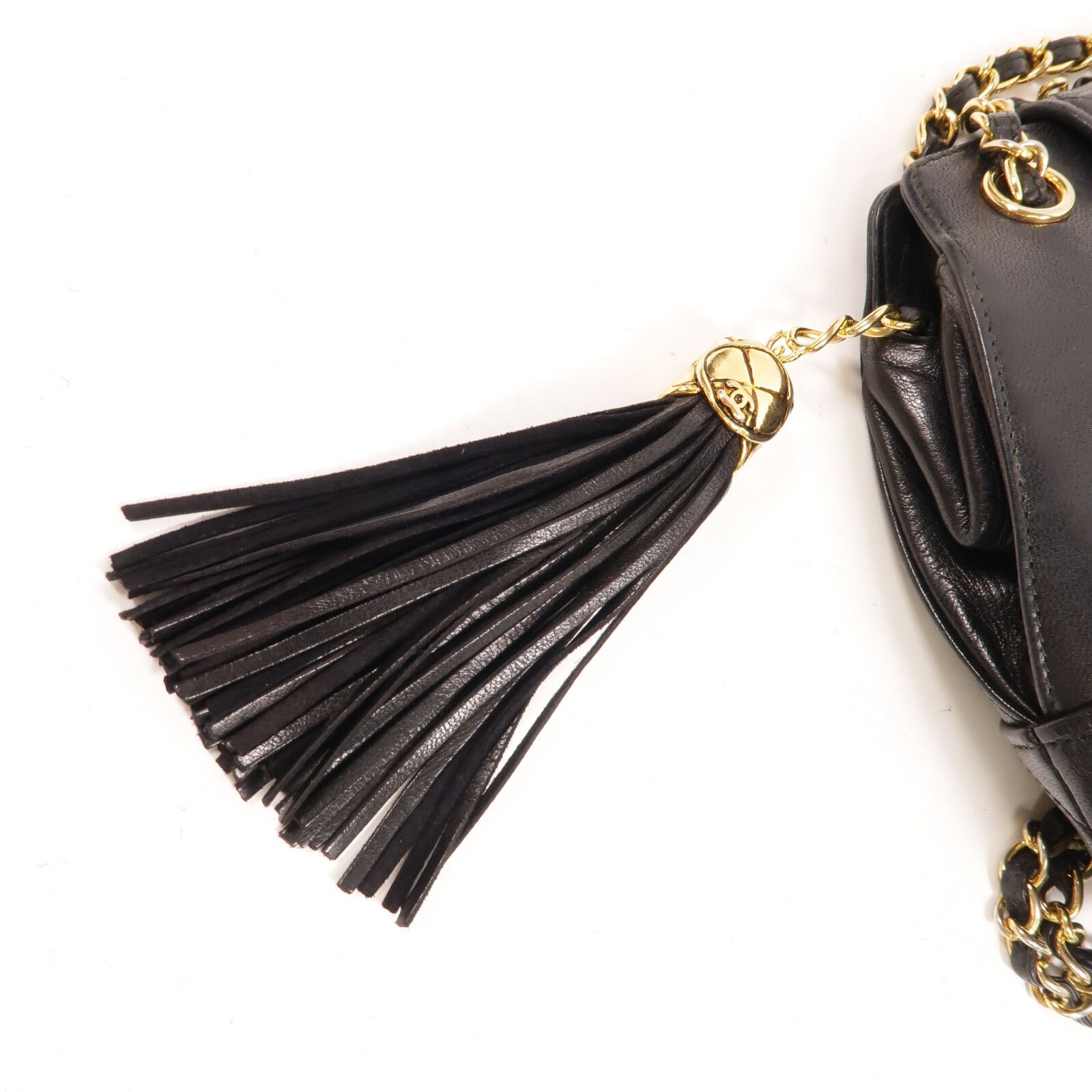 Quilted CC Tassel Shoulder Bag — view 7