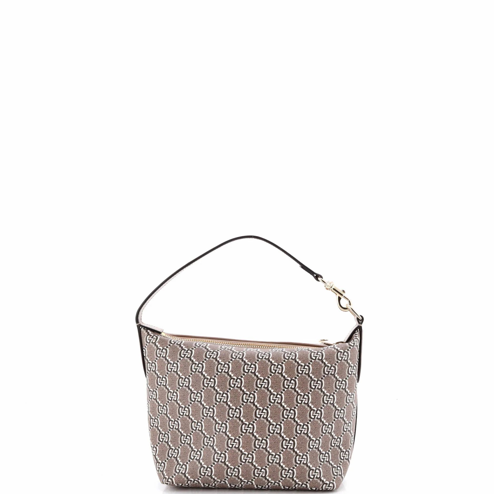 Ophidia Zip Shoulder Bag Gg Shadow Coated Canvas Super Mini — view 3