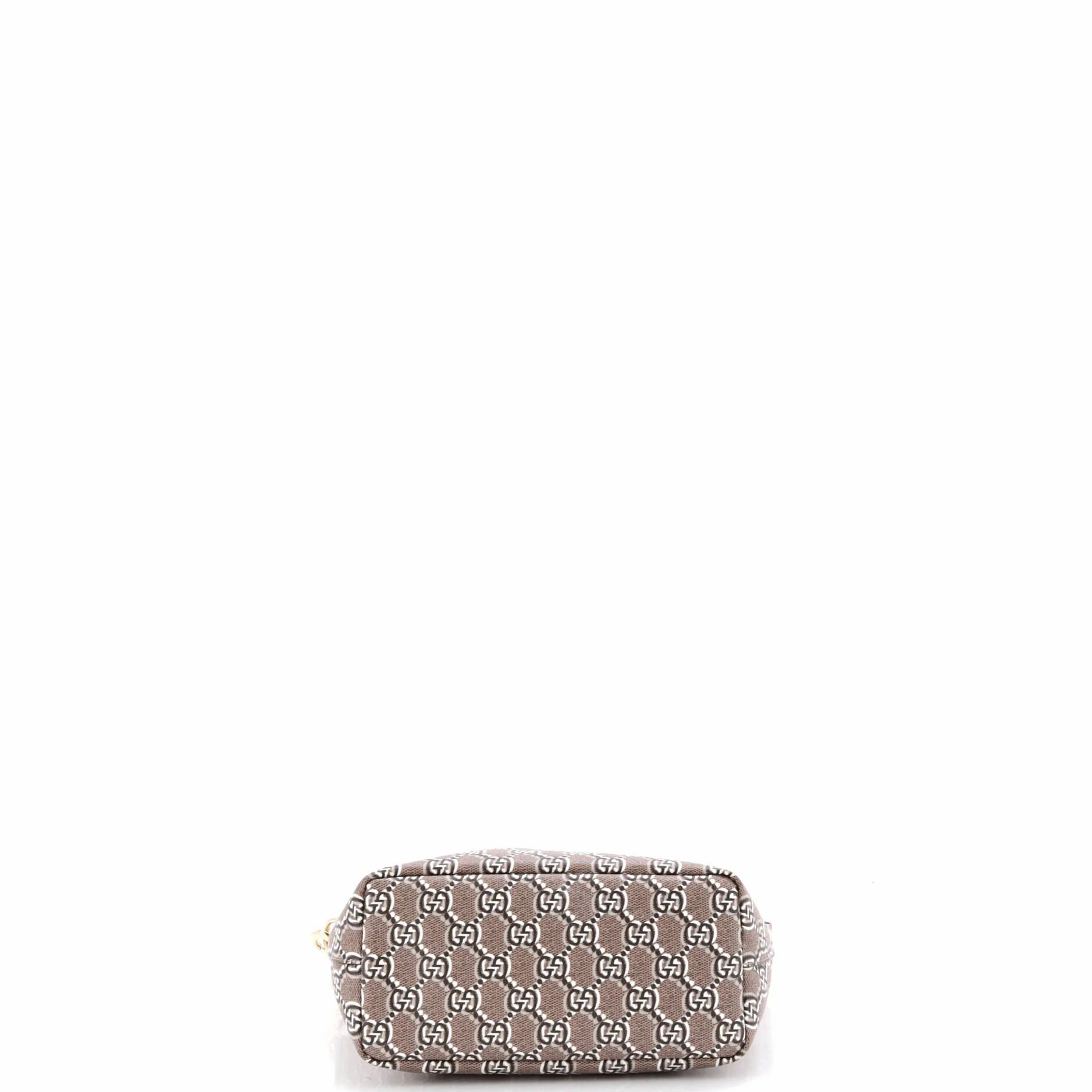 Ophidia Zip Shoulder Bag Gg Shadow Coated Canvas Super Mini — view 4