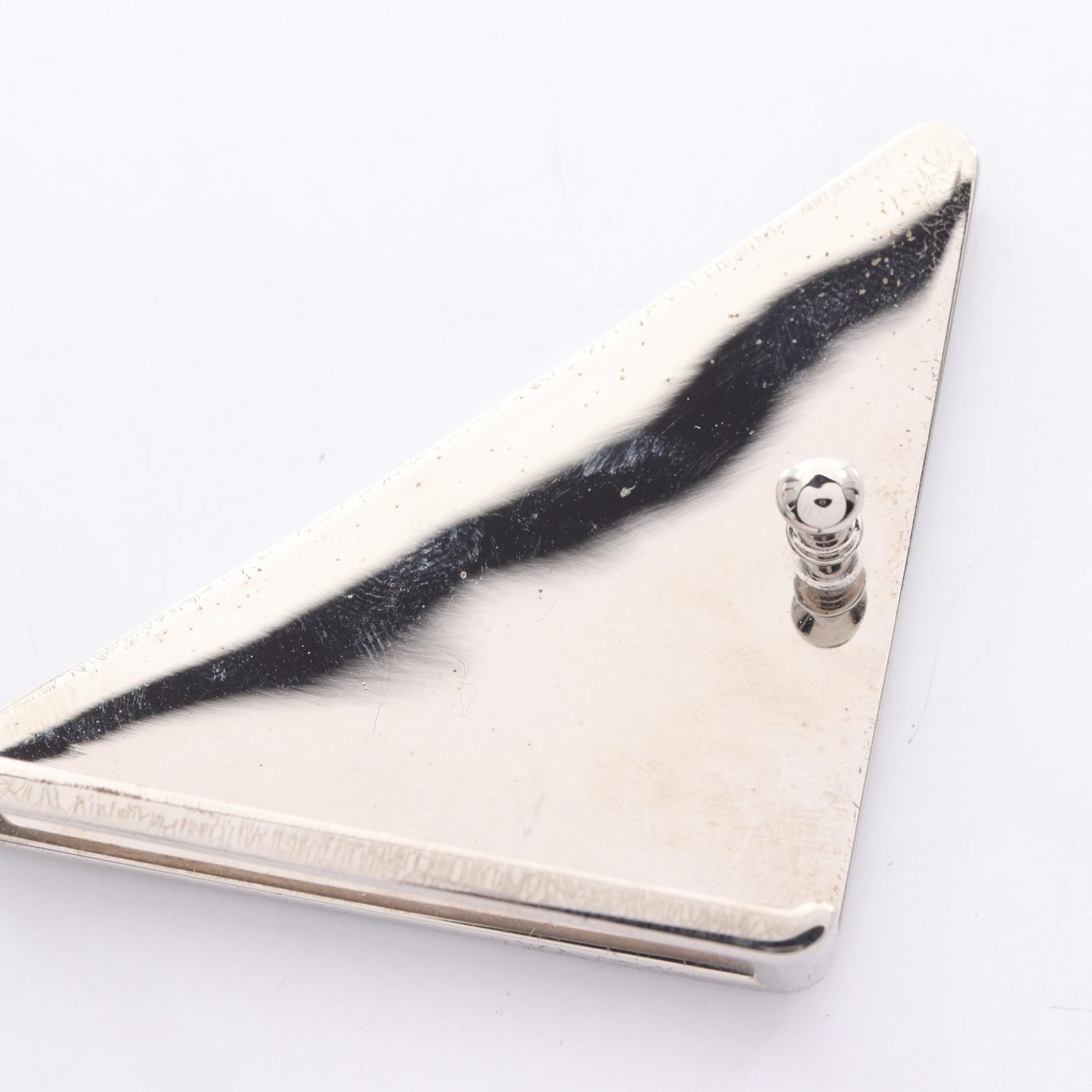 Triangle Logo Metal Belt Buckle — view 4