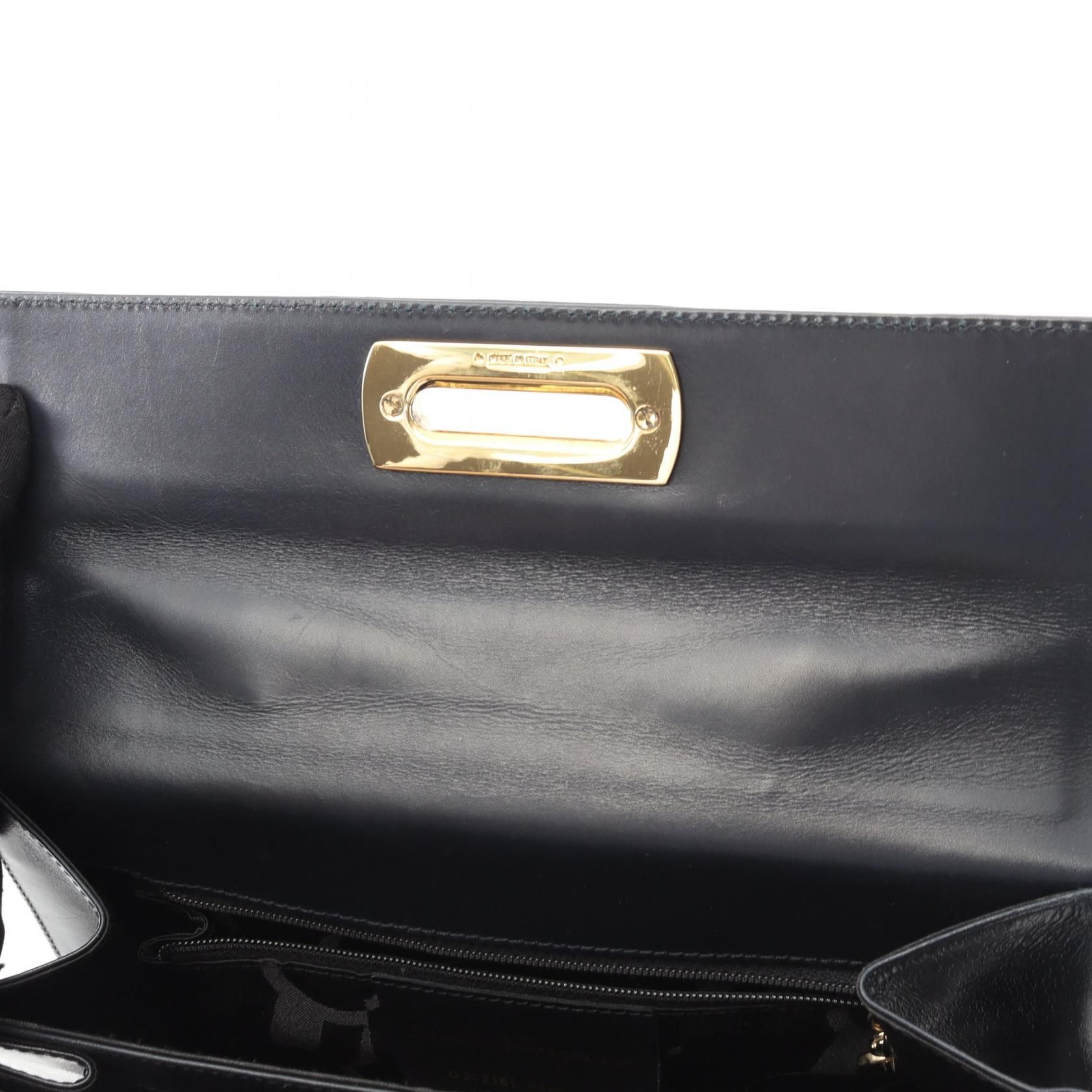 Gancini Top Handle Bag w/Strap — view 5