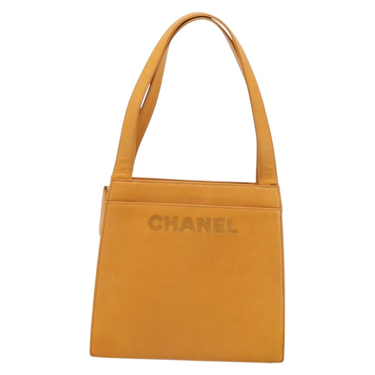 Lambskin Leather Embroidered Logo Tote — view 13