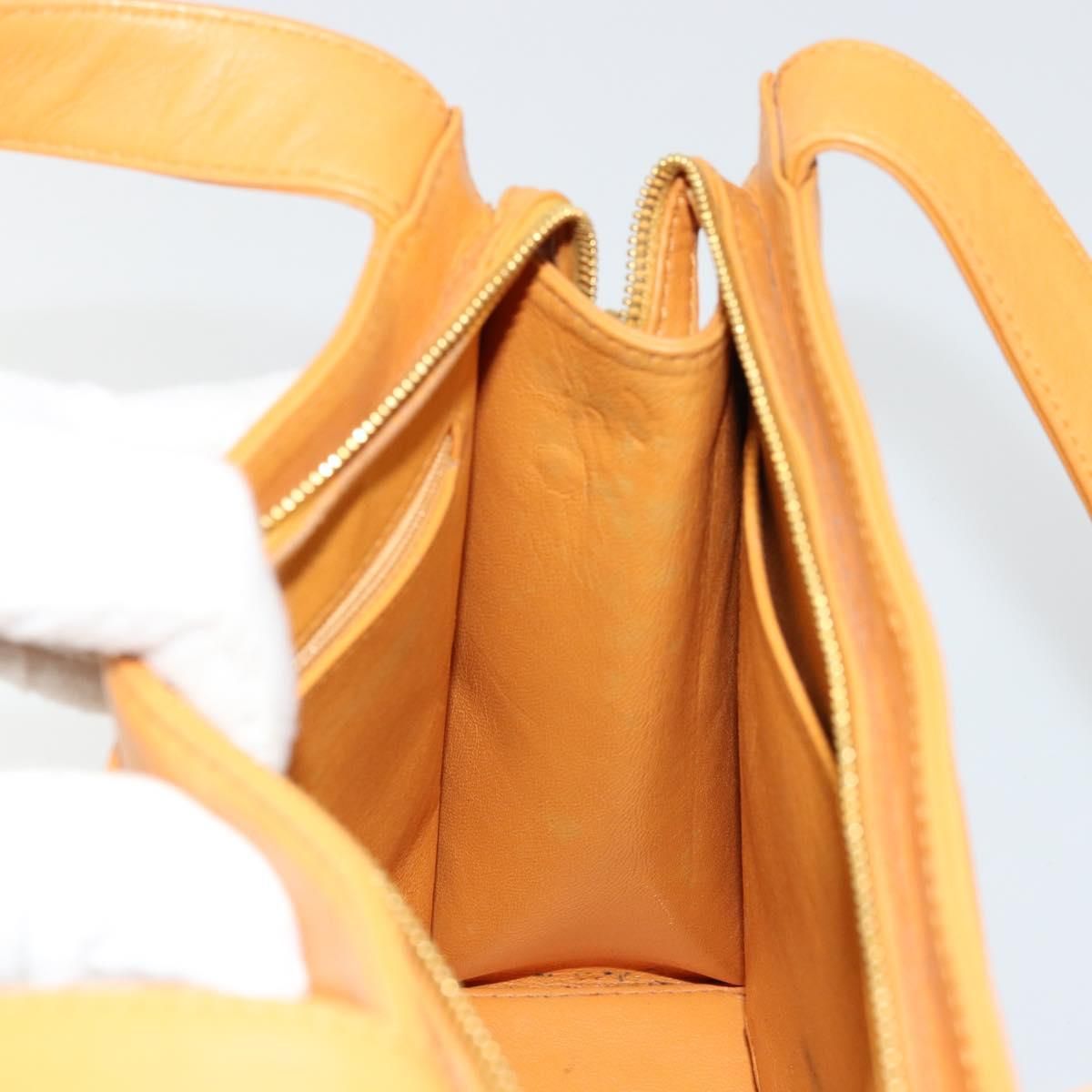 Lambskin Leather Embroidered Logo Tote — view 19