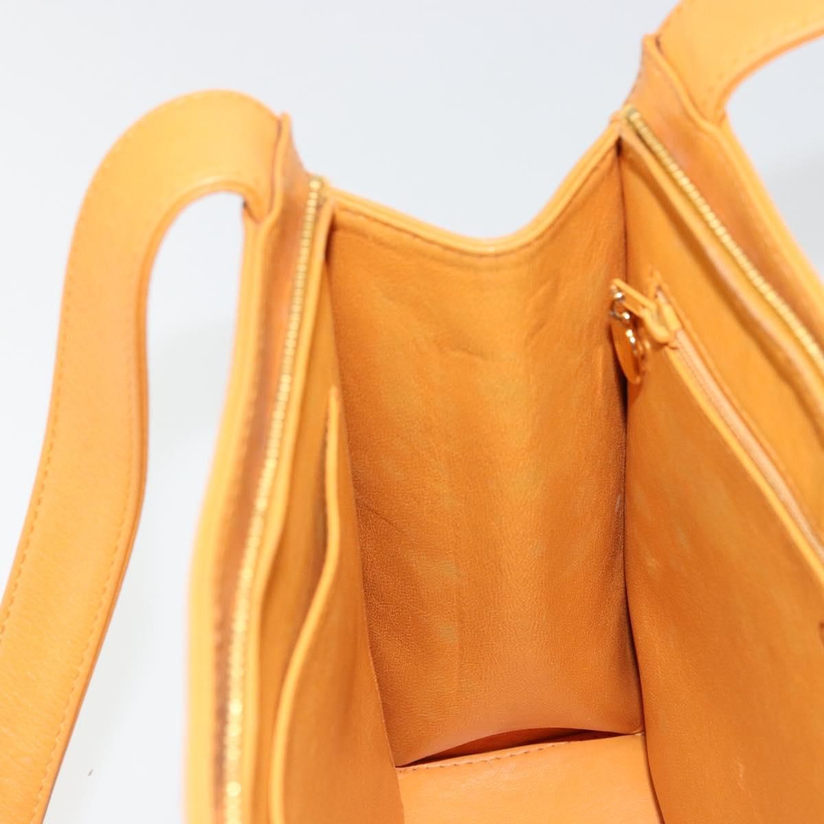 Lambskin Leather Embroidered Logo Tote — view 20