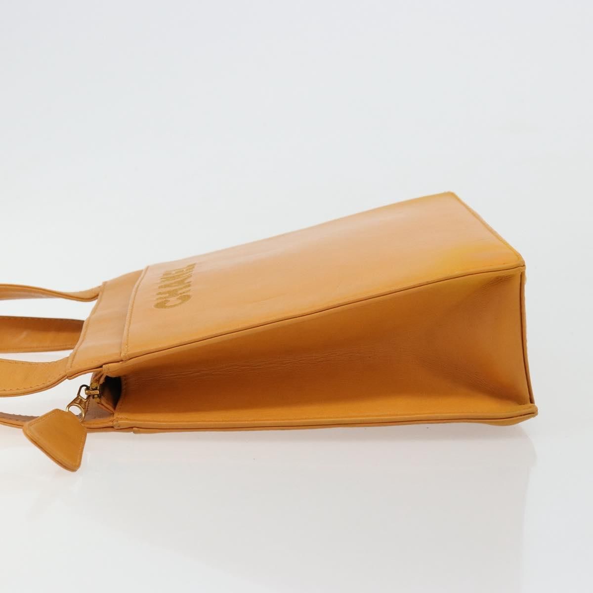 Lambskin Leather Embroidered Logo Tote — view 4
