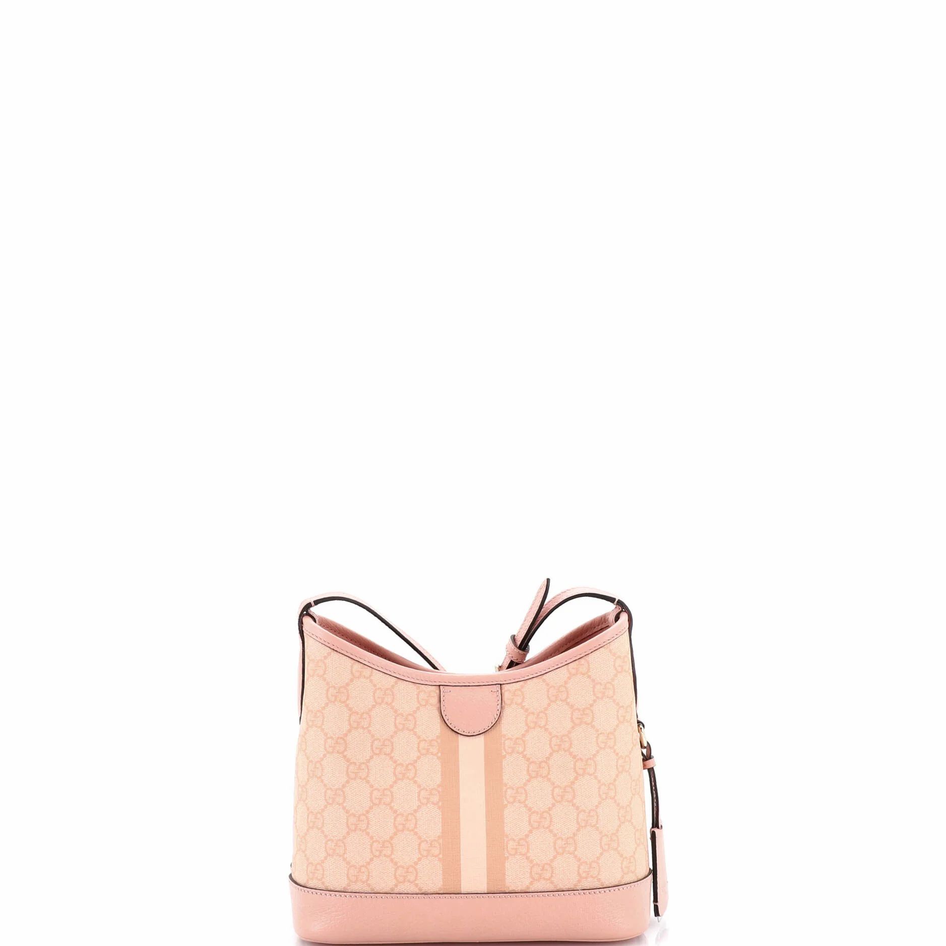 Ophidia Open Bucket Bag Gg Coated Canvas With Leather Small — view 3