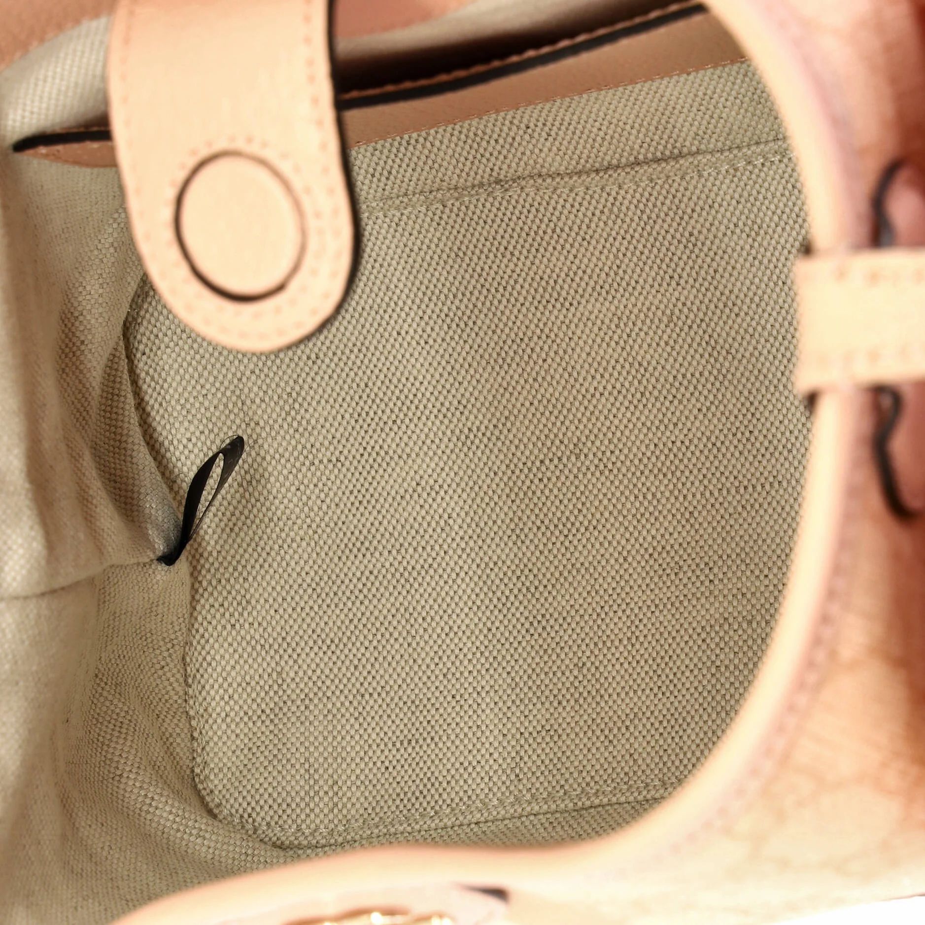 Ophidia Open Bucket Bag Gg Coated Canvas With Leather Small — view 5