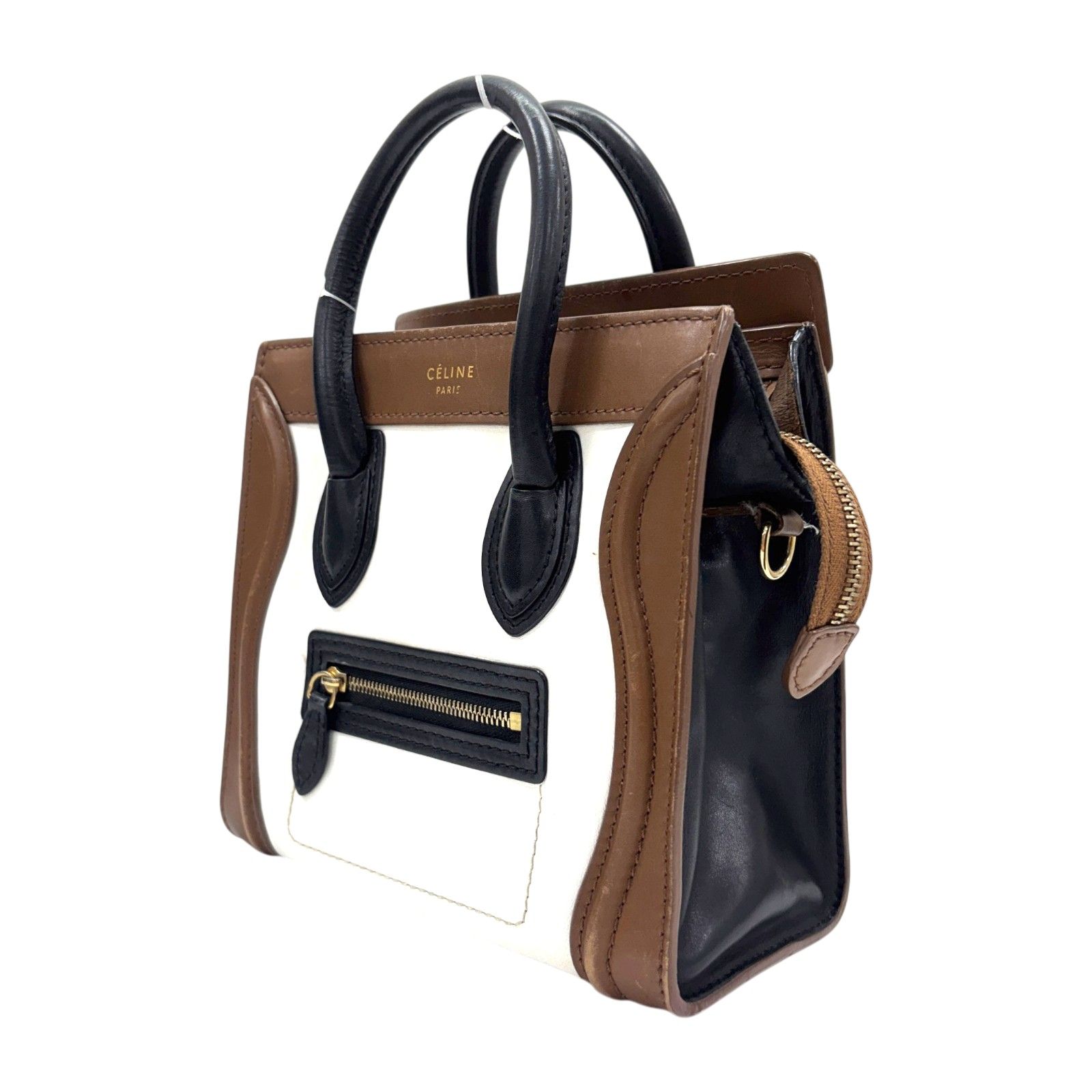 Bi-Color Nano Luggage Shoulder Bag w/Detachable Strap — view 2