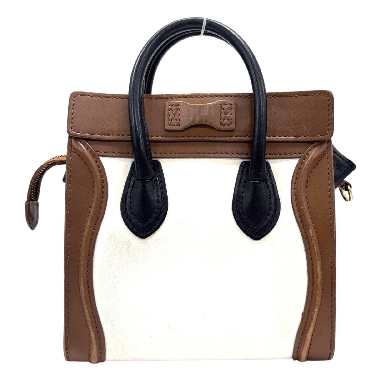 Bi-Color Nano Luggage Shoulder Bag w/Detachable Strap — view 3