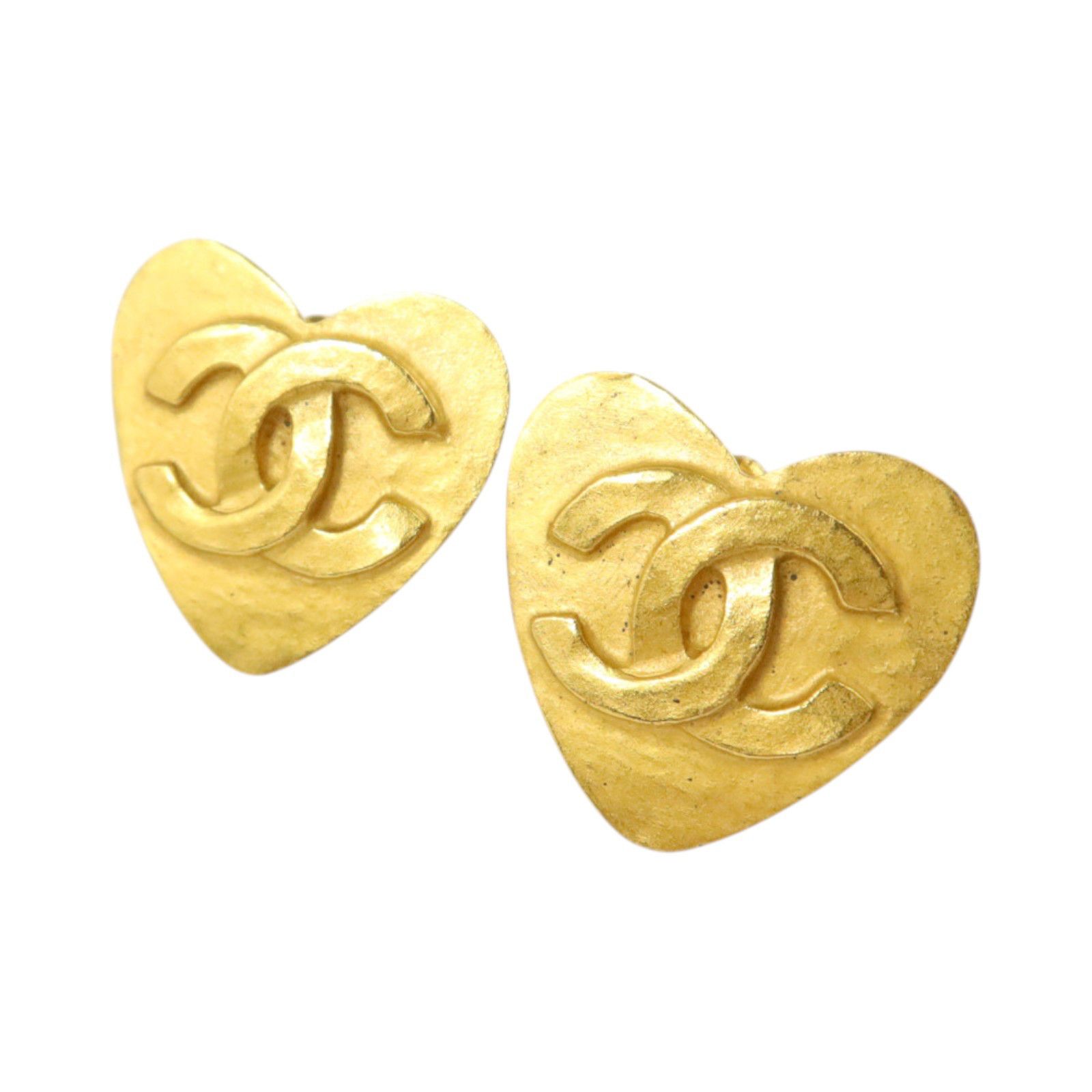 Vintage Heart Clip-On Earrings 95P — view 2