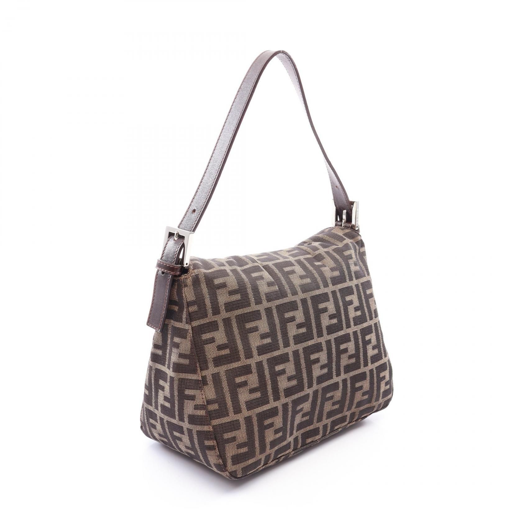 Zucca Shoulder Bag Brown Canvas — view 2