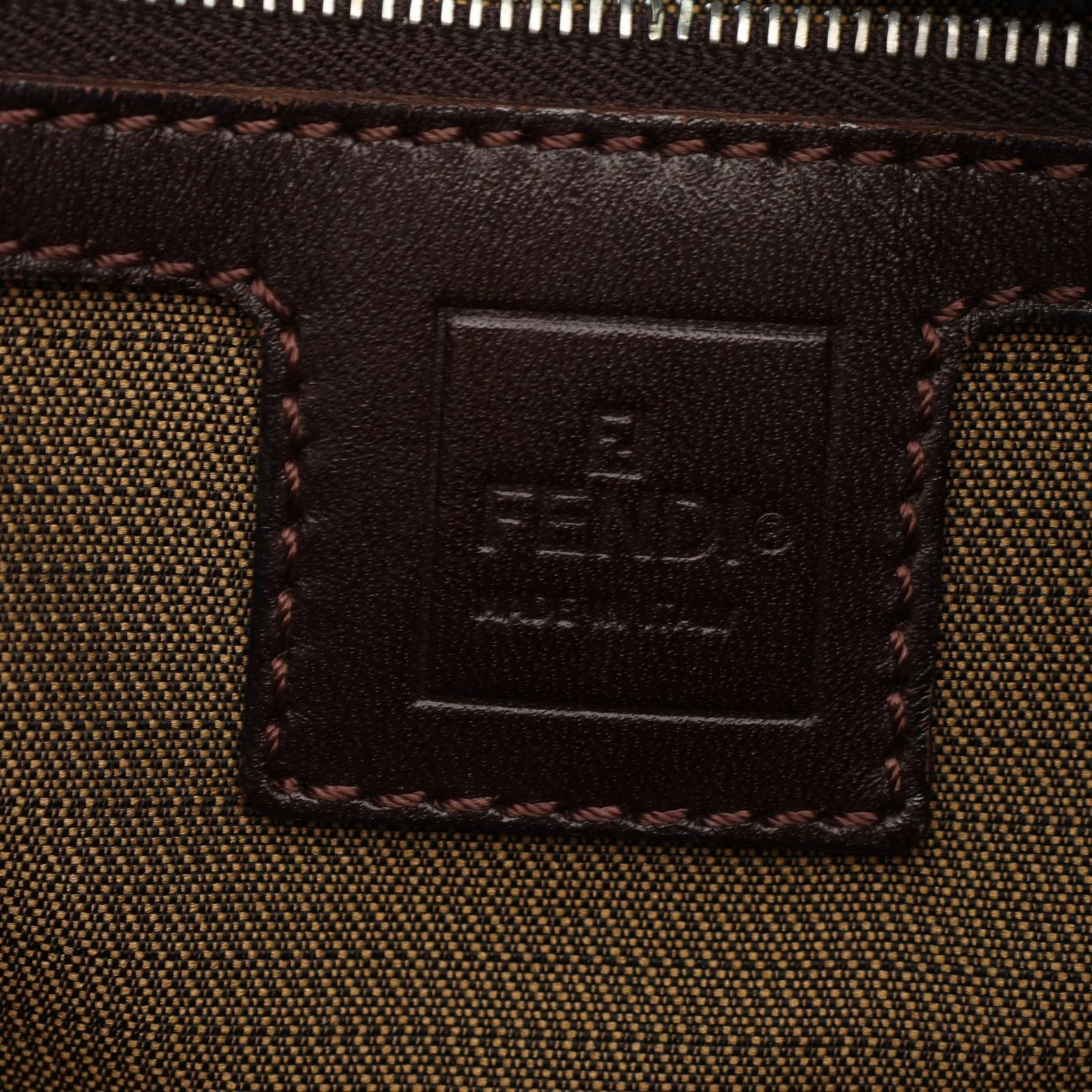 Zucca Shoulder Bag Brown Canvas — view 4