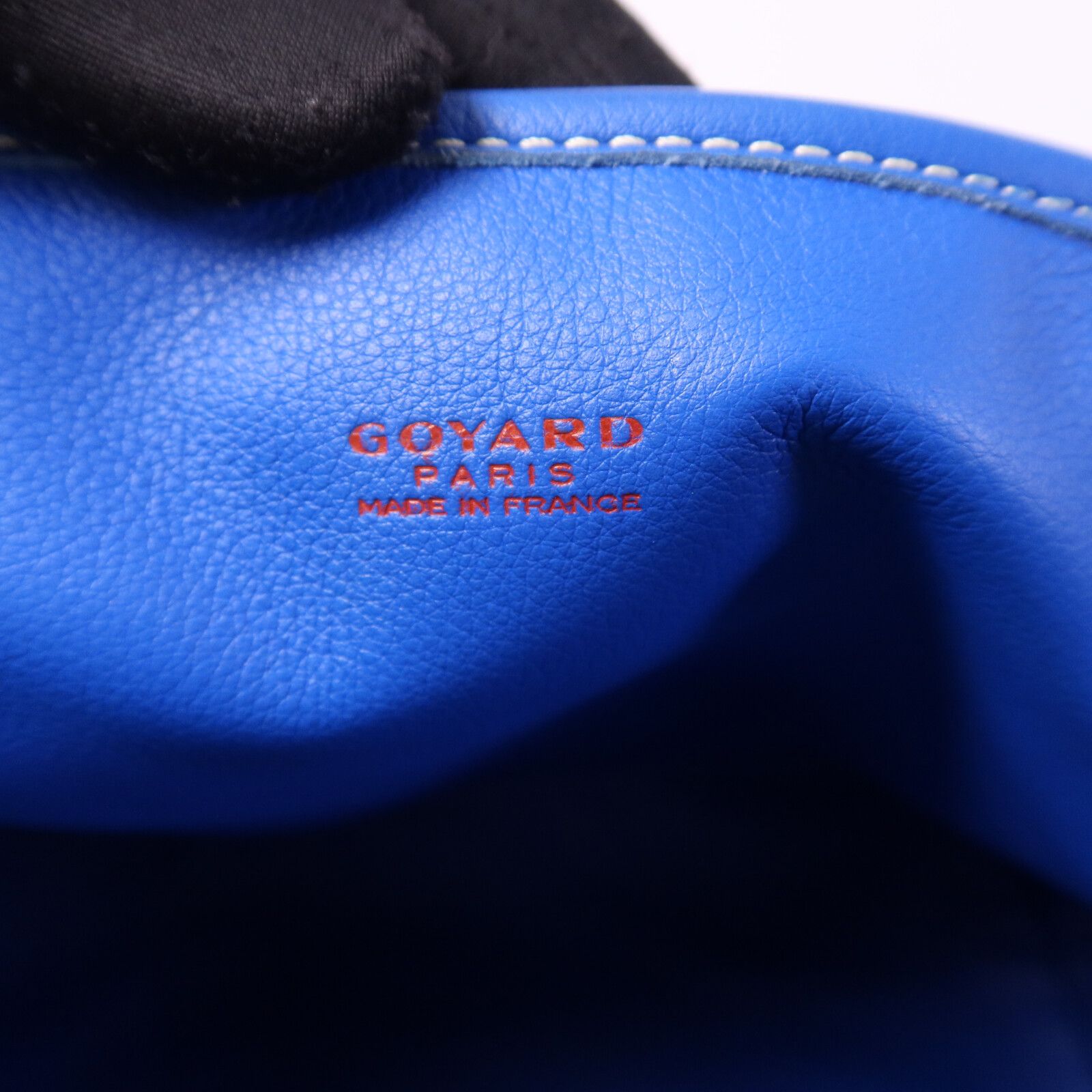 Painted Anjou Pm Ginpaku Handmade Bag Tote Bag Blue Pvc Coated Canvas — view 7