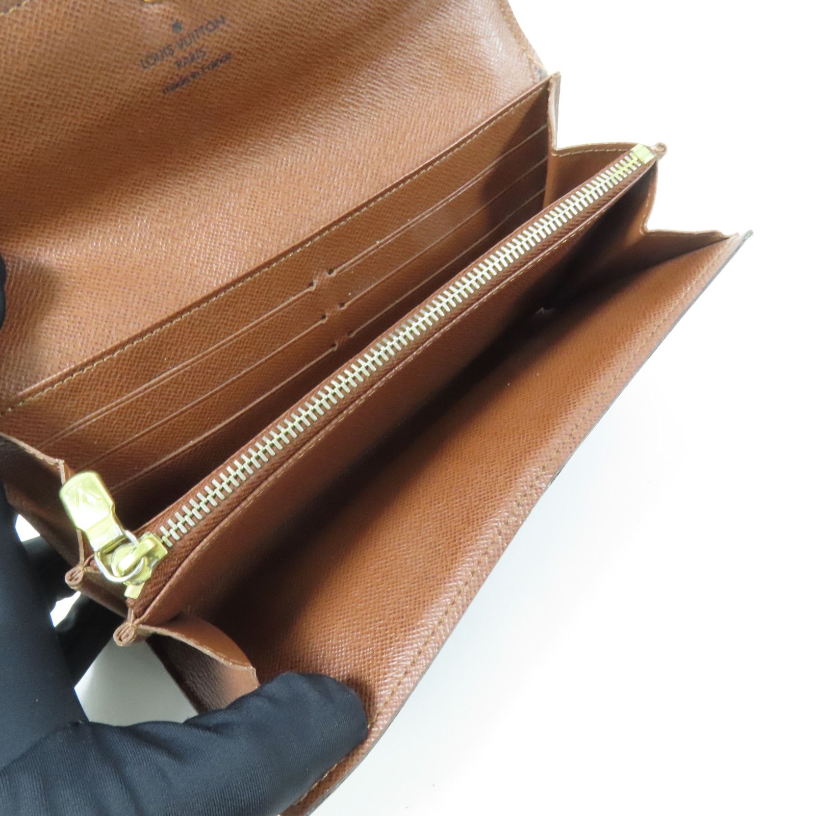 Monogram Long Wallet Brown Bifoldpurse M 61734 — view 5