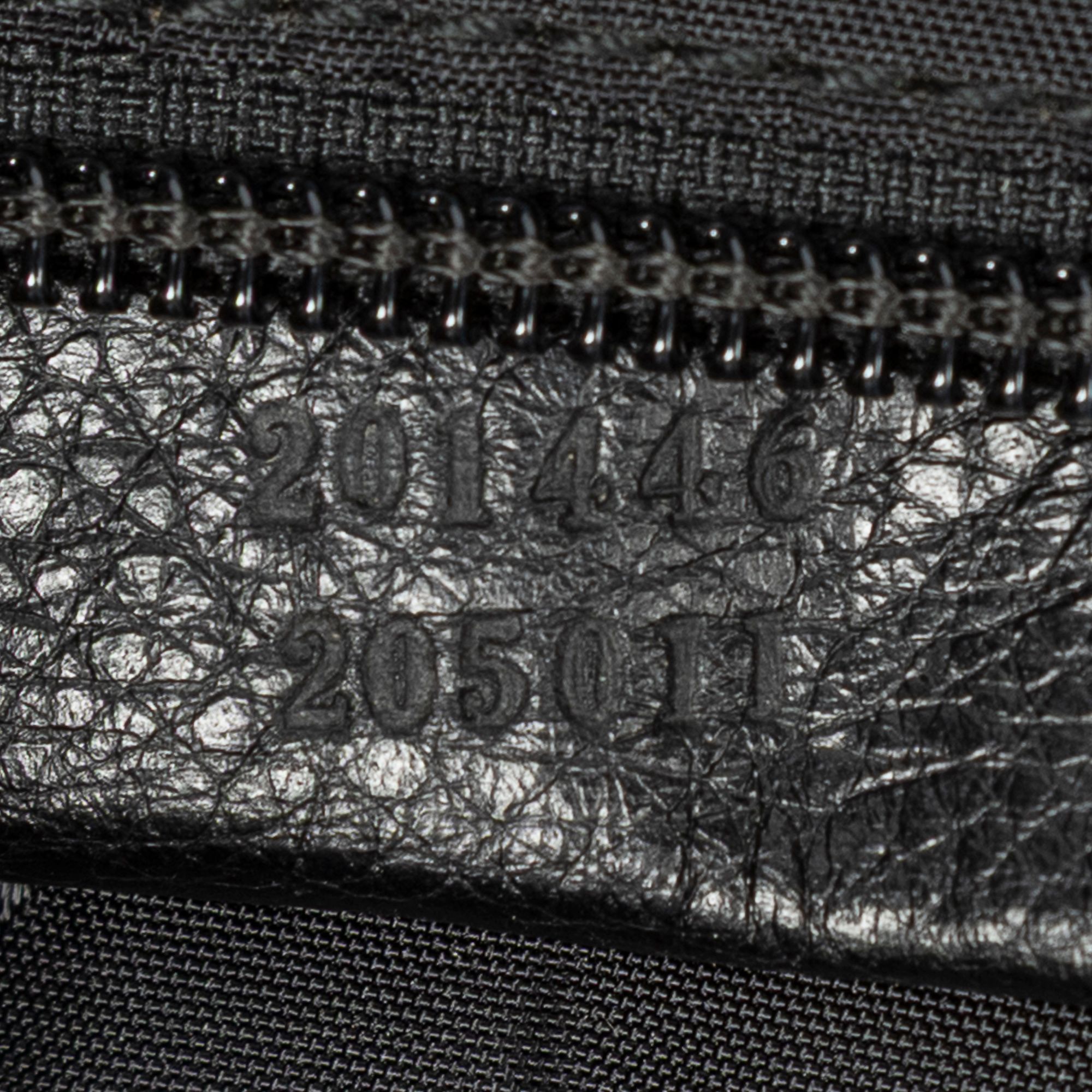 Large Square Zip Messenger Black Guccissima Leather Gold — view 10