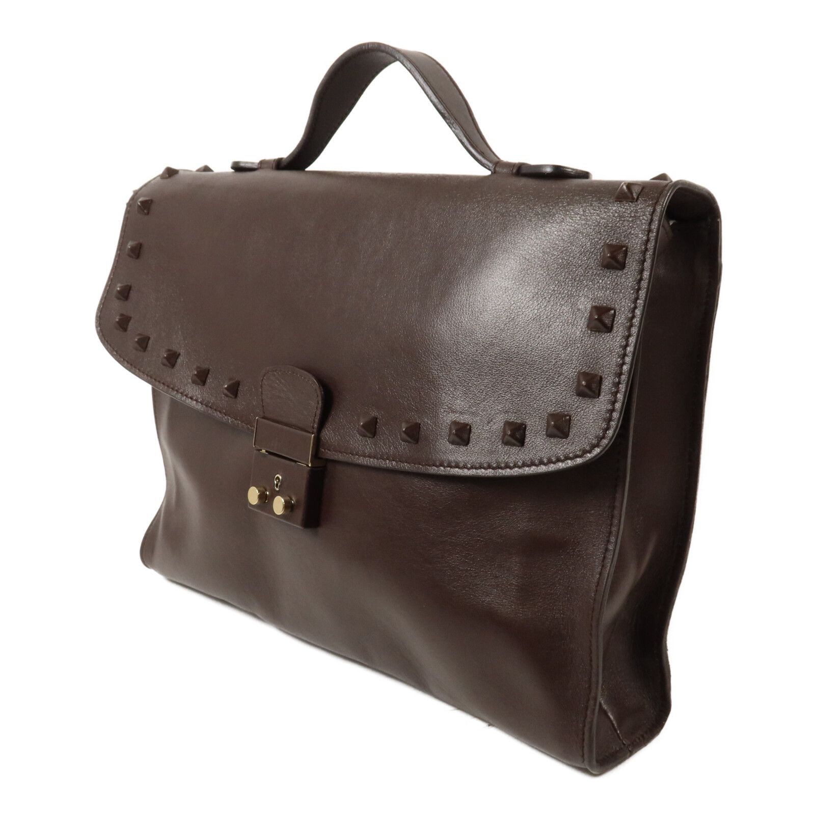 Rockstud Briefcase w/Strap — view 3
