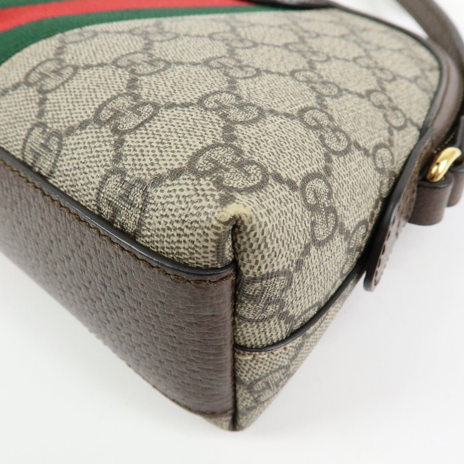 GG Supreme Small Ophidia Dome Shoulder Bag — view 14