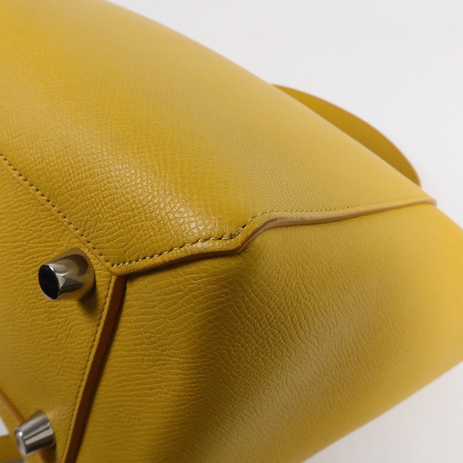 Cowhide Leather Mini Belt Bag Hand-handed Shoulder And Back Bag 2way Shoulder Bag Yellow Calfskin (cowhid — view 13