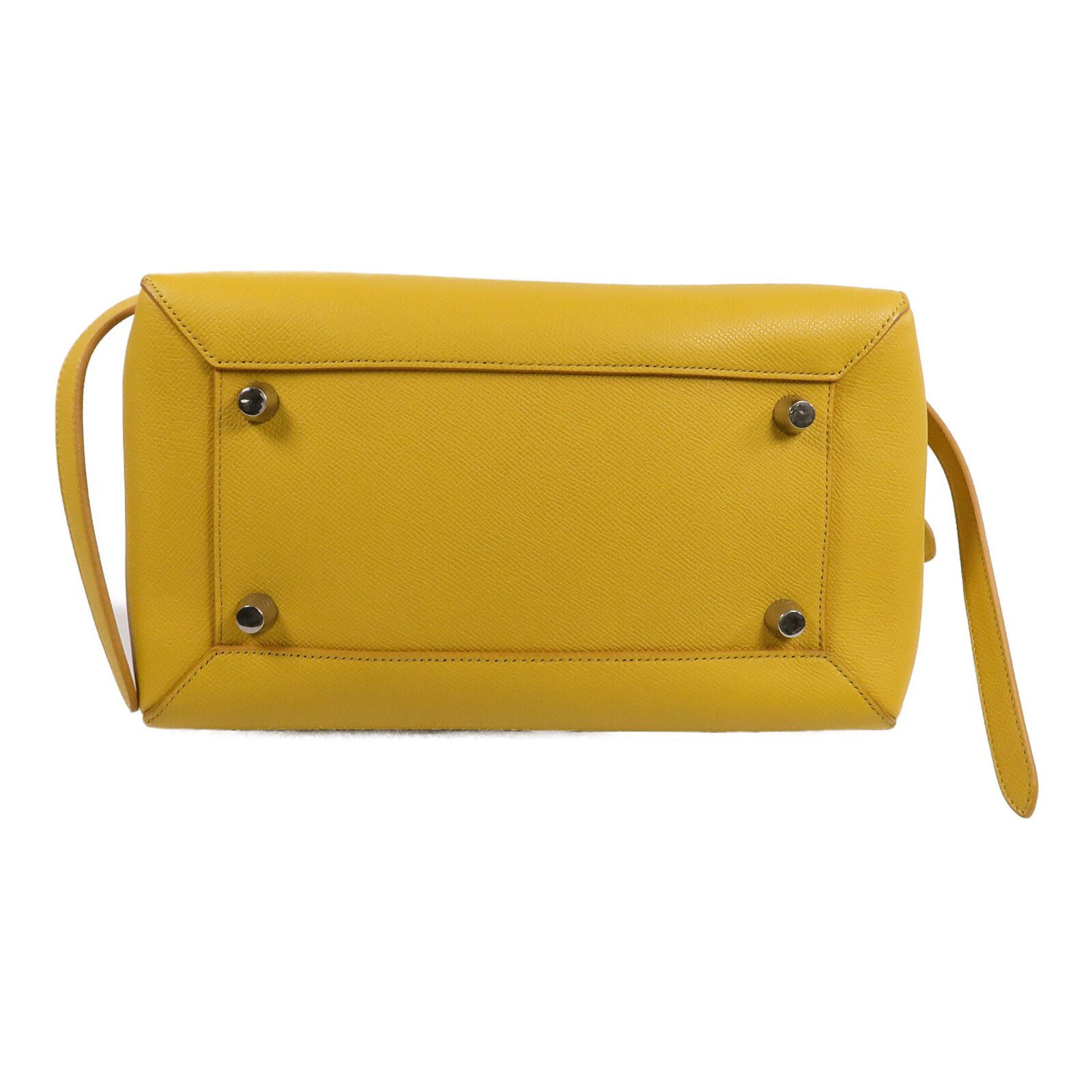 Cowhide Leather Mini Belt Bag Hand-handed Shoulder And Back Bag 2way Shoulder Bag Yellow Calfskin (cowhid — view 4