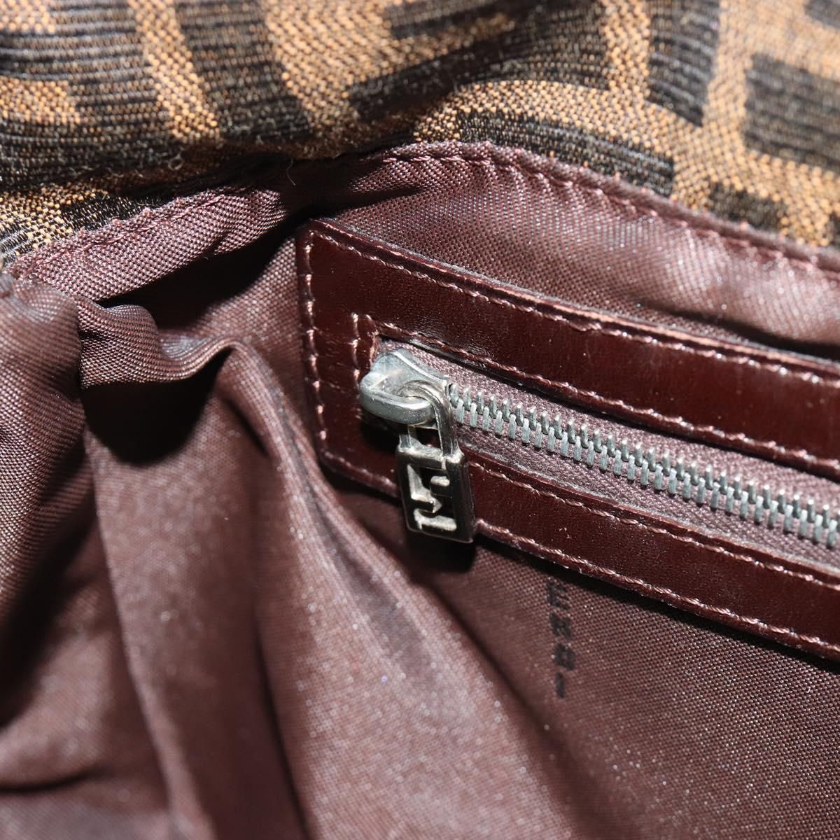 Mama Baguette Shoulder Bag Black Silver Brown Auth, Black — view 23