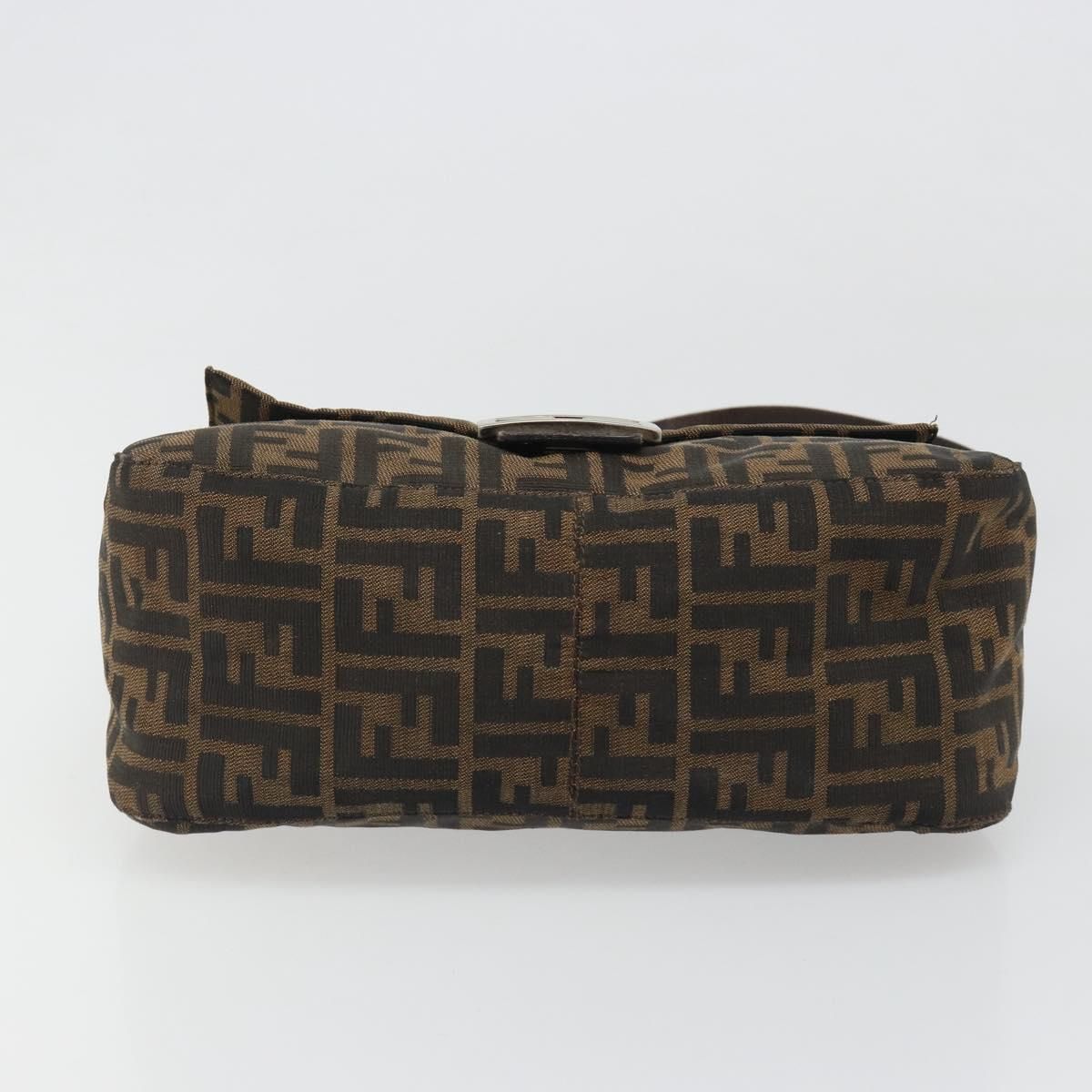 Mama Baguette Shoulder Bag Black Silver Brown Auth, Black — view 5