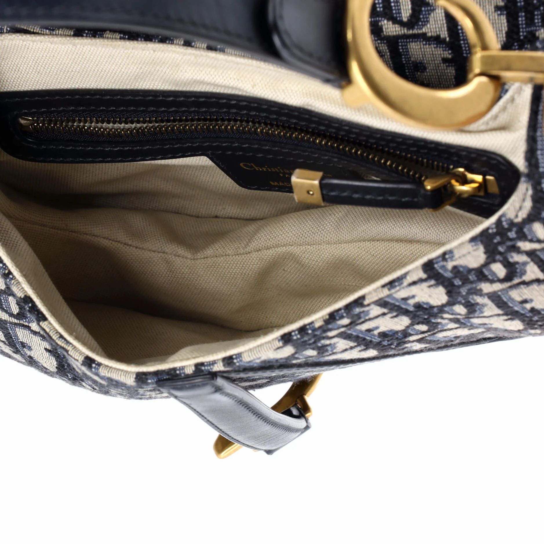 Saddle Handbag Oblique Canvas Medium — view 5