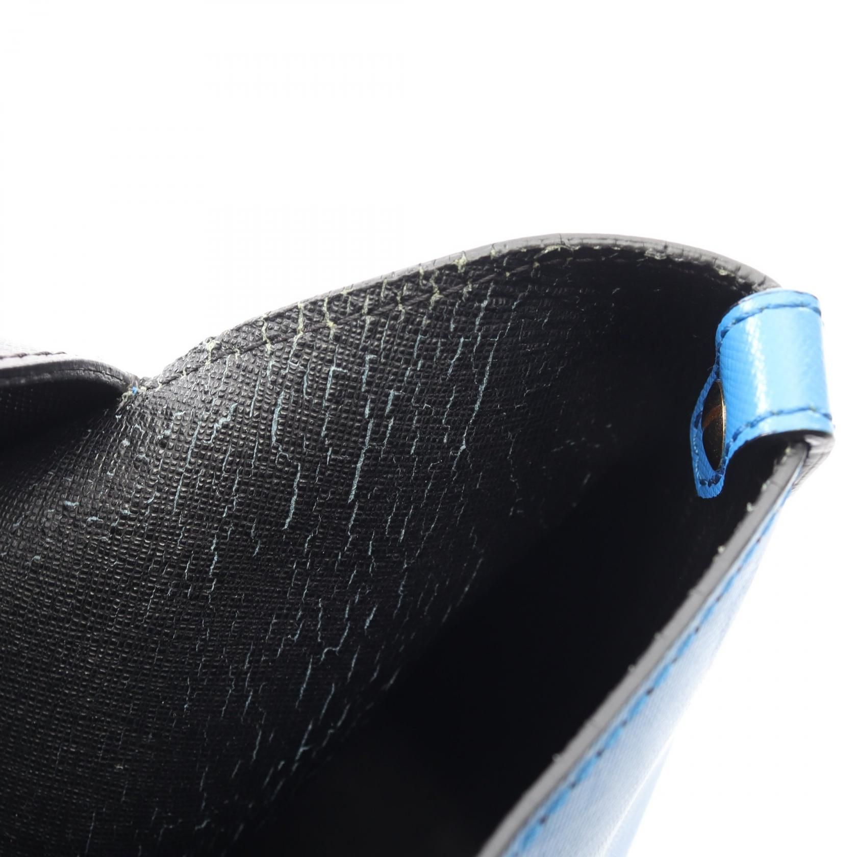 Tote Bag Blue Leather — view 7