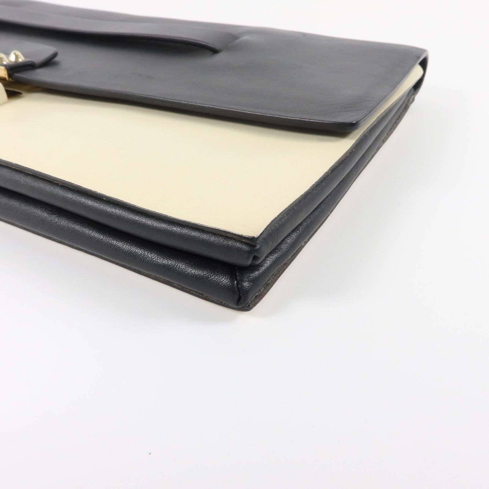 Two Tone Leather Clutch — view 11
