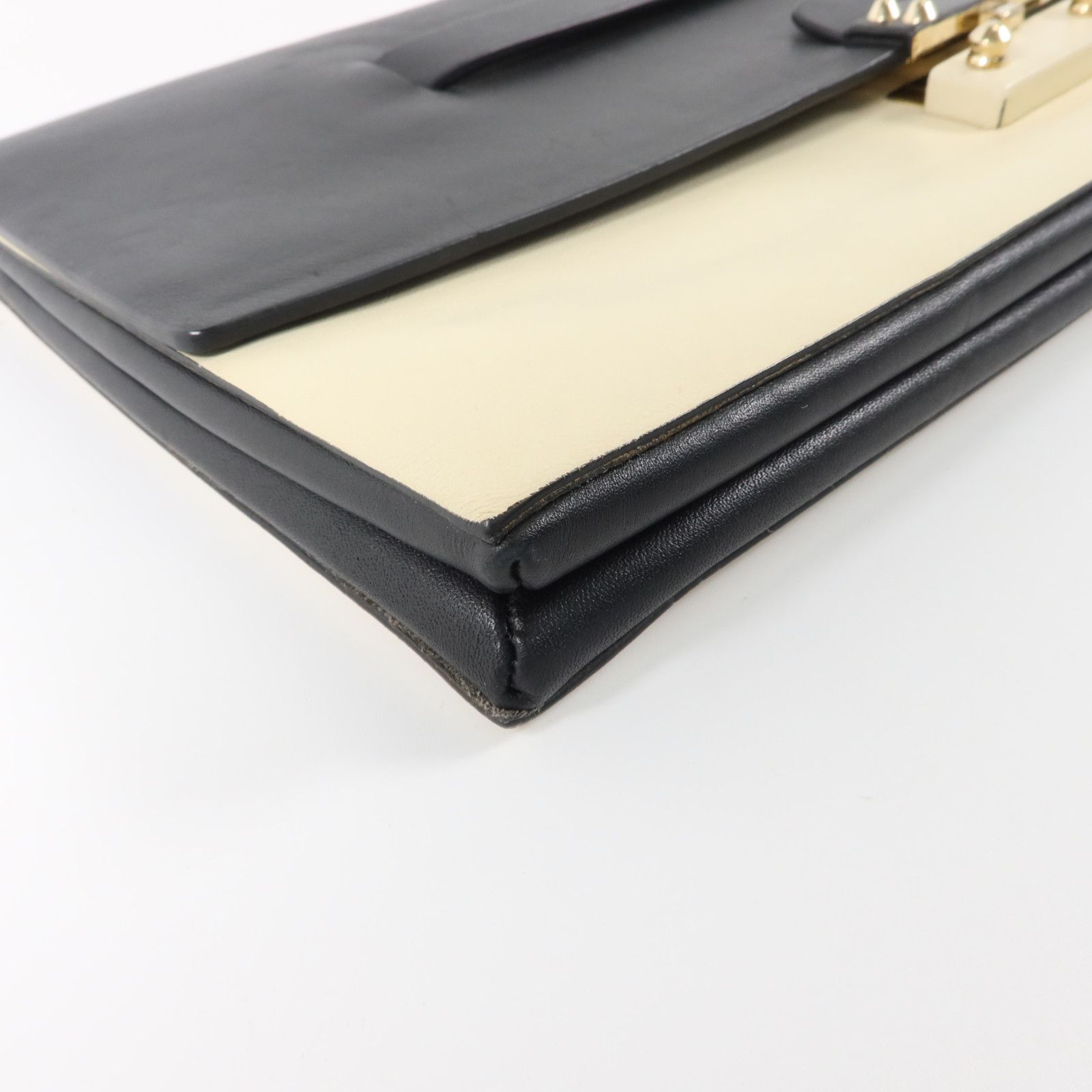 Two Tone Leather Clutch — view 12