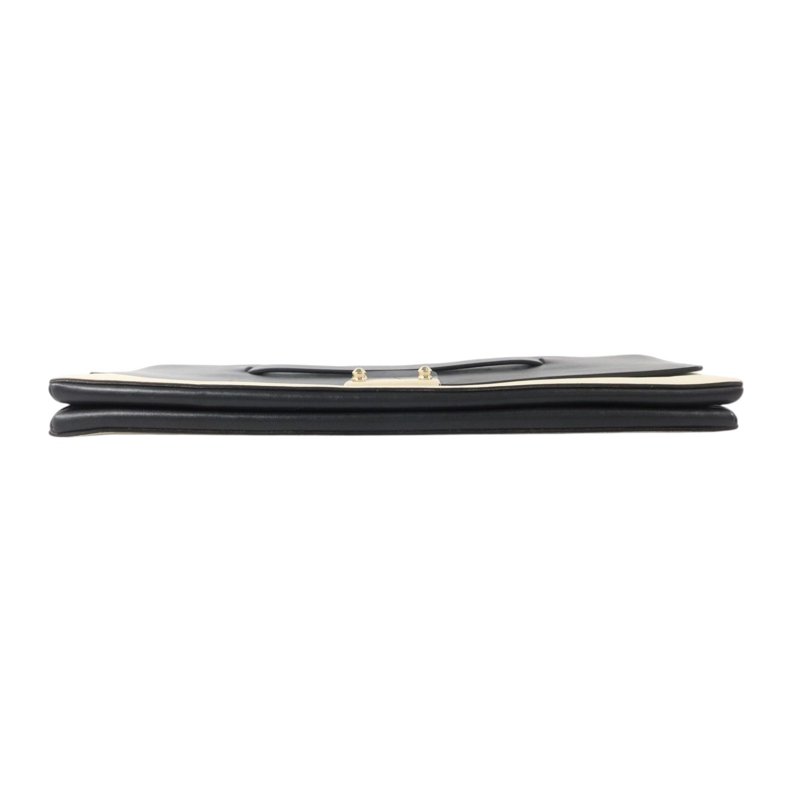 Two Tone Leather Clutch — view 4