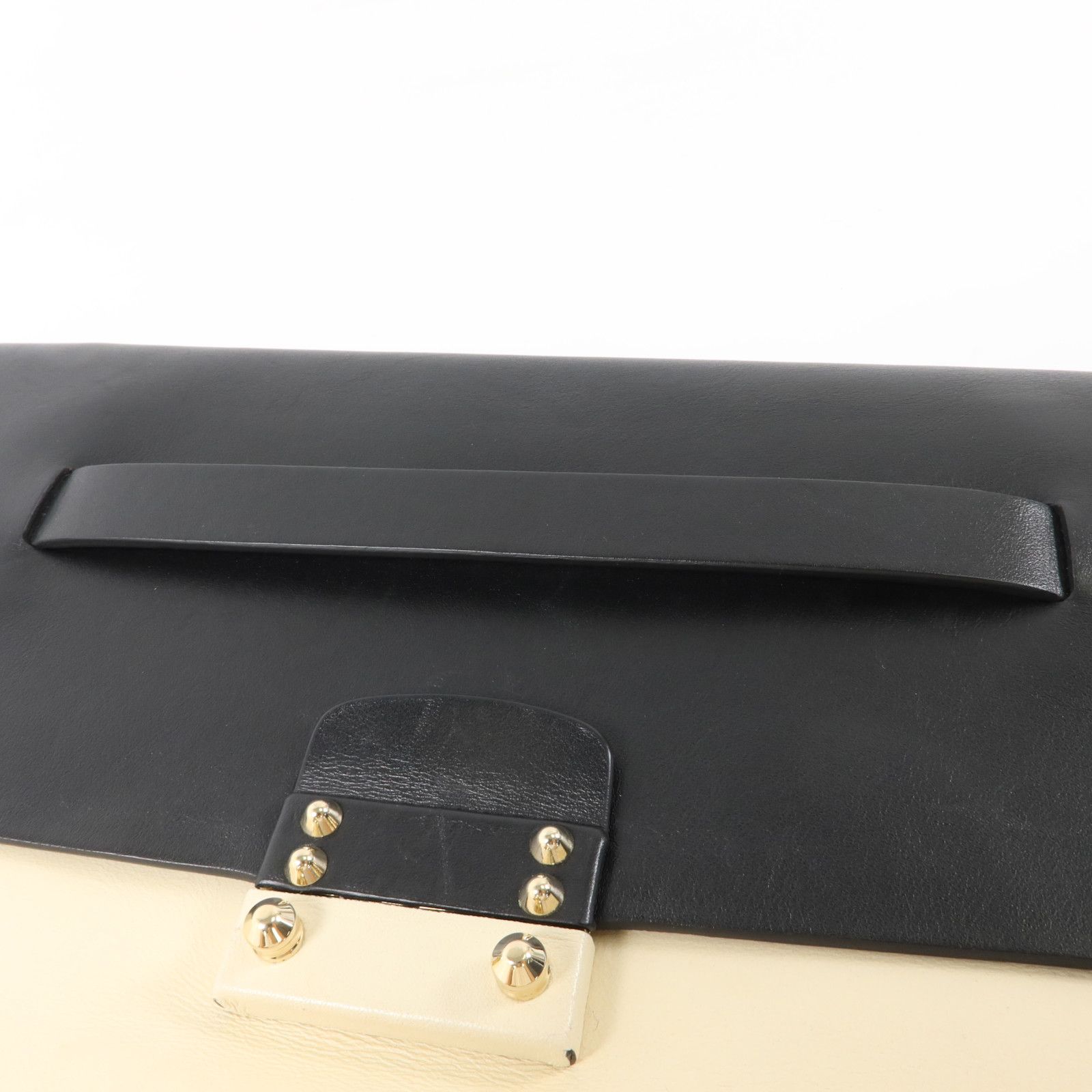 Two Tone Leather Clutch — view 10