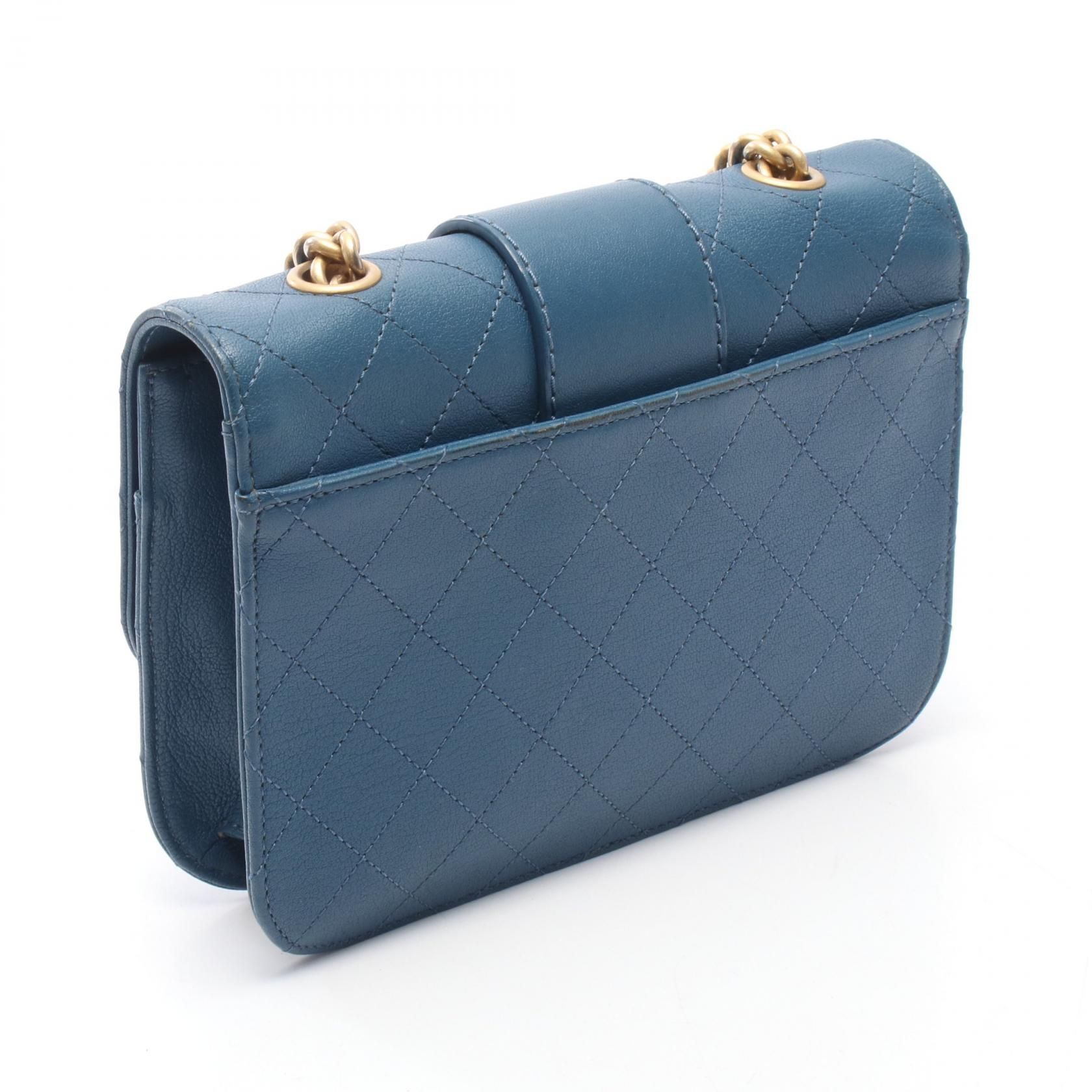 Quilted Sheepskin Medium Front Chain Flap Bag — view 2