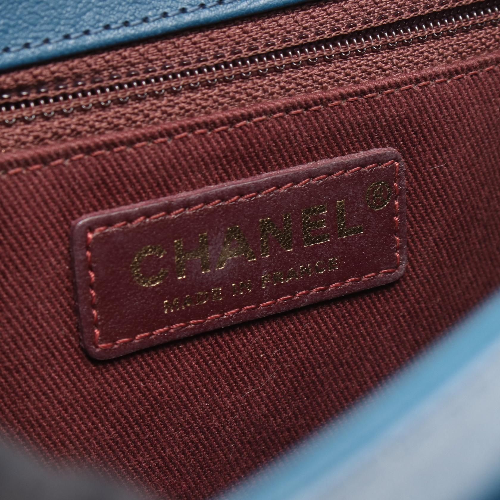 Quilted Sheepskin Medium Front Chain Flap Bag — view 4