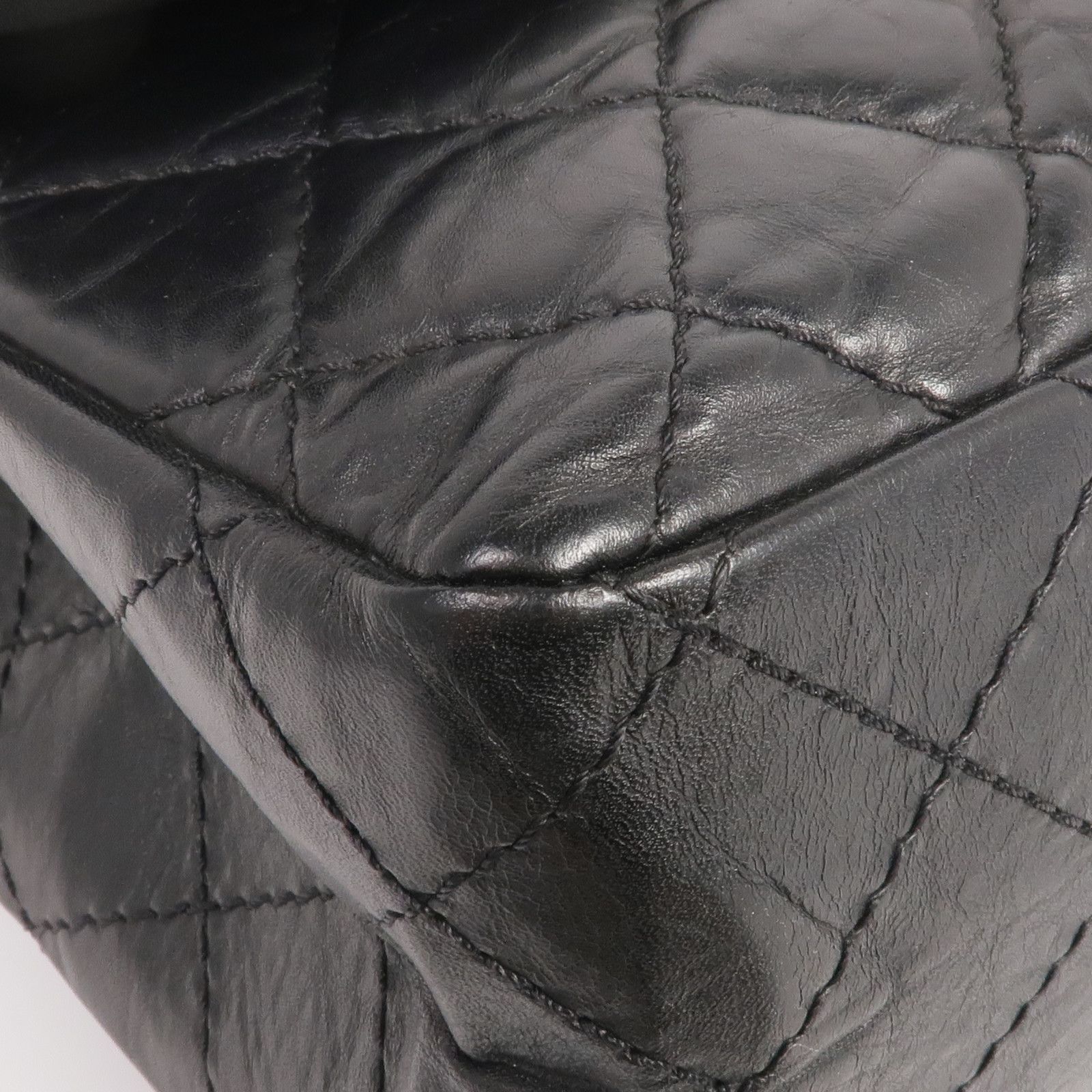 Quilted 2.55 Reissue Flap Bag, Black — view 7