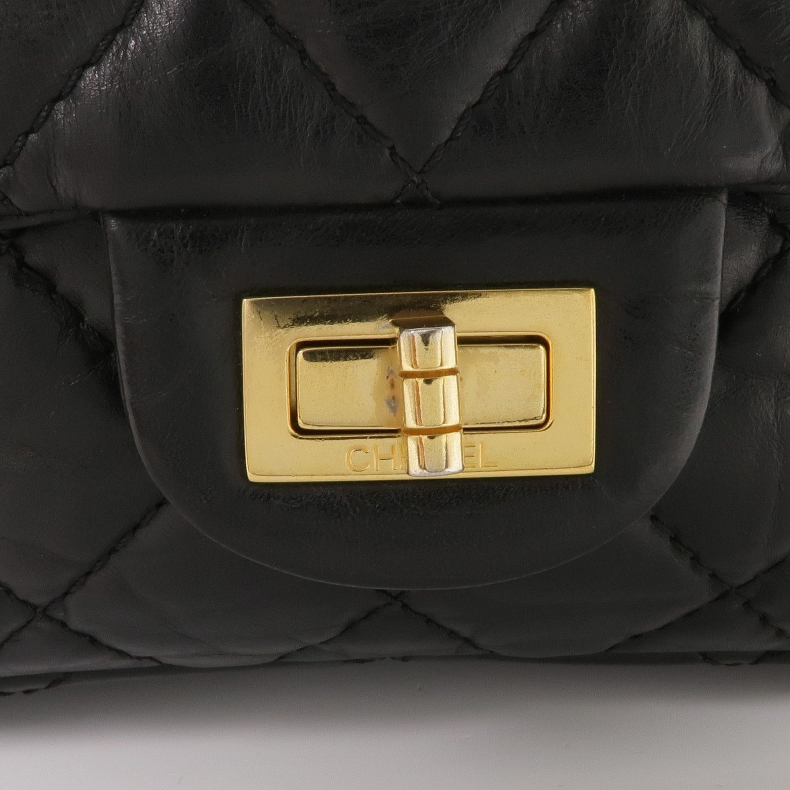 Quilted 2.55 Reissue Flap Bag, Black — view 10