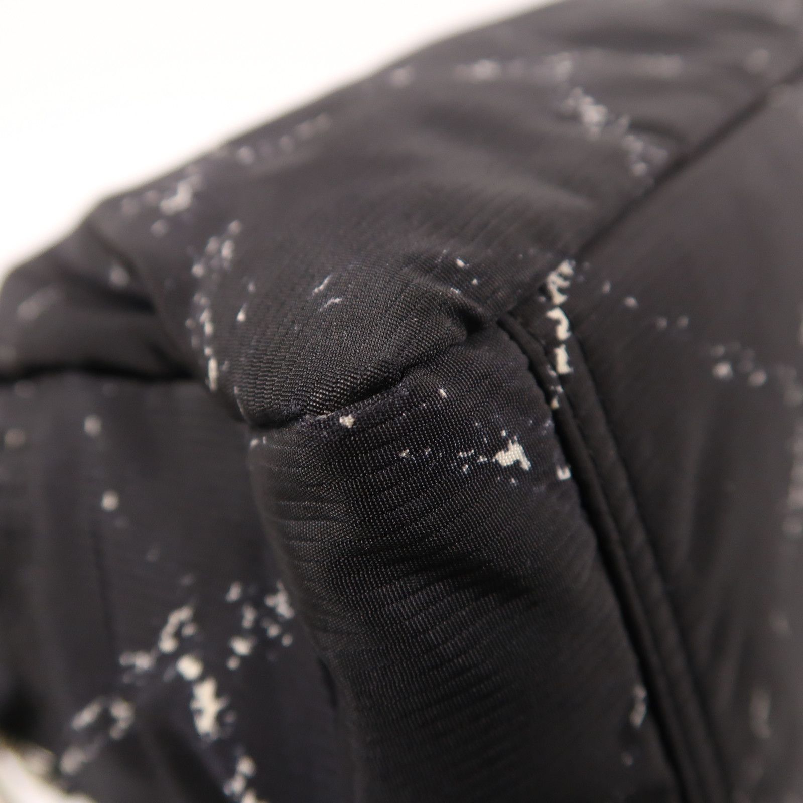 Black Niryu Hand Bag Ginpaku Handmade Bag Nylon — view 12