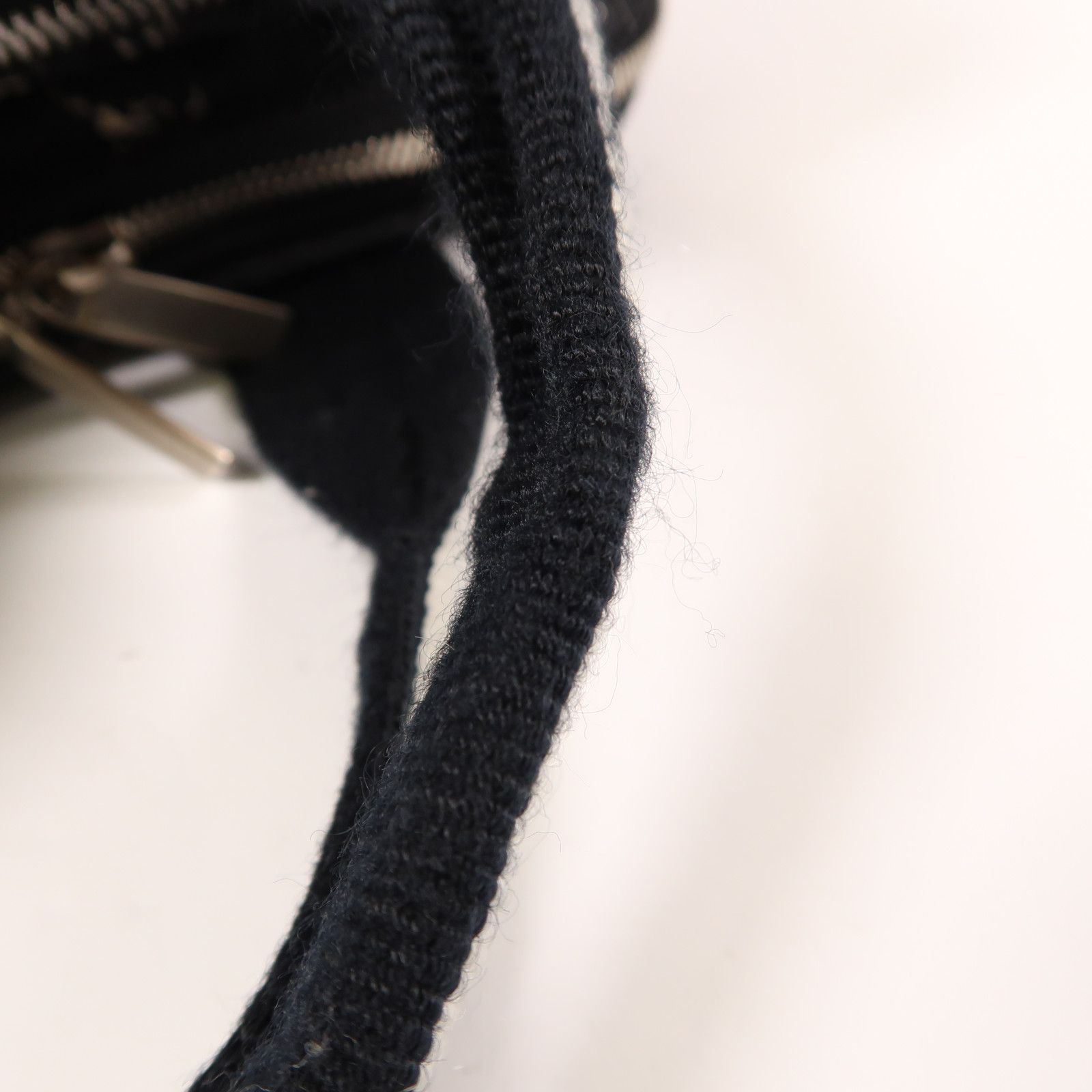Black Niryu Hand Bag Ginpaku Handmade Bag Nylon — view 18