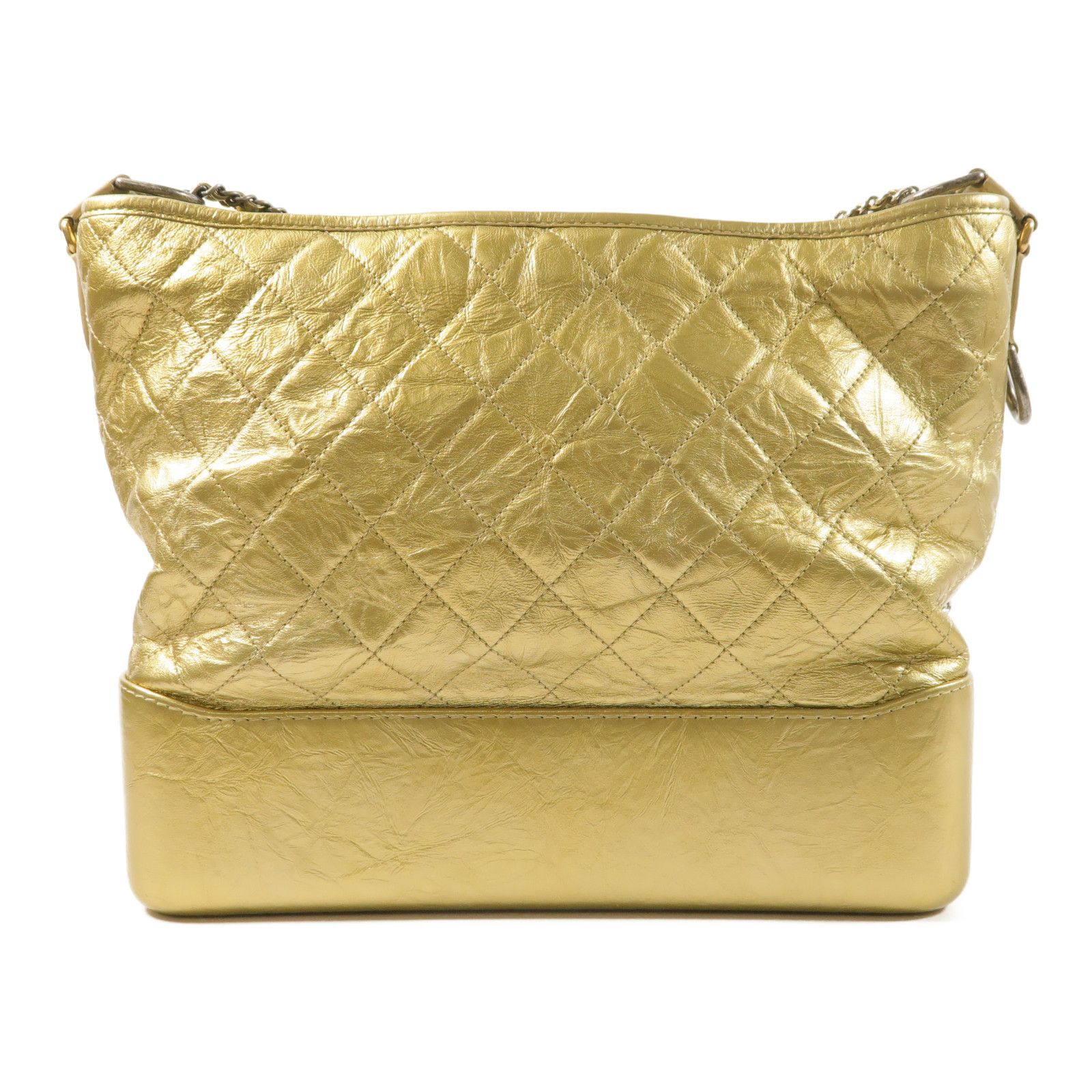 Gold Aged Calfskin Large Gabrielle Bag — view 2