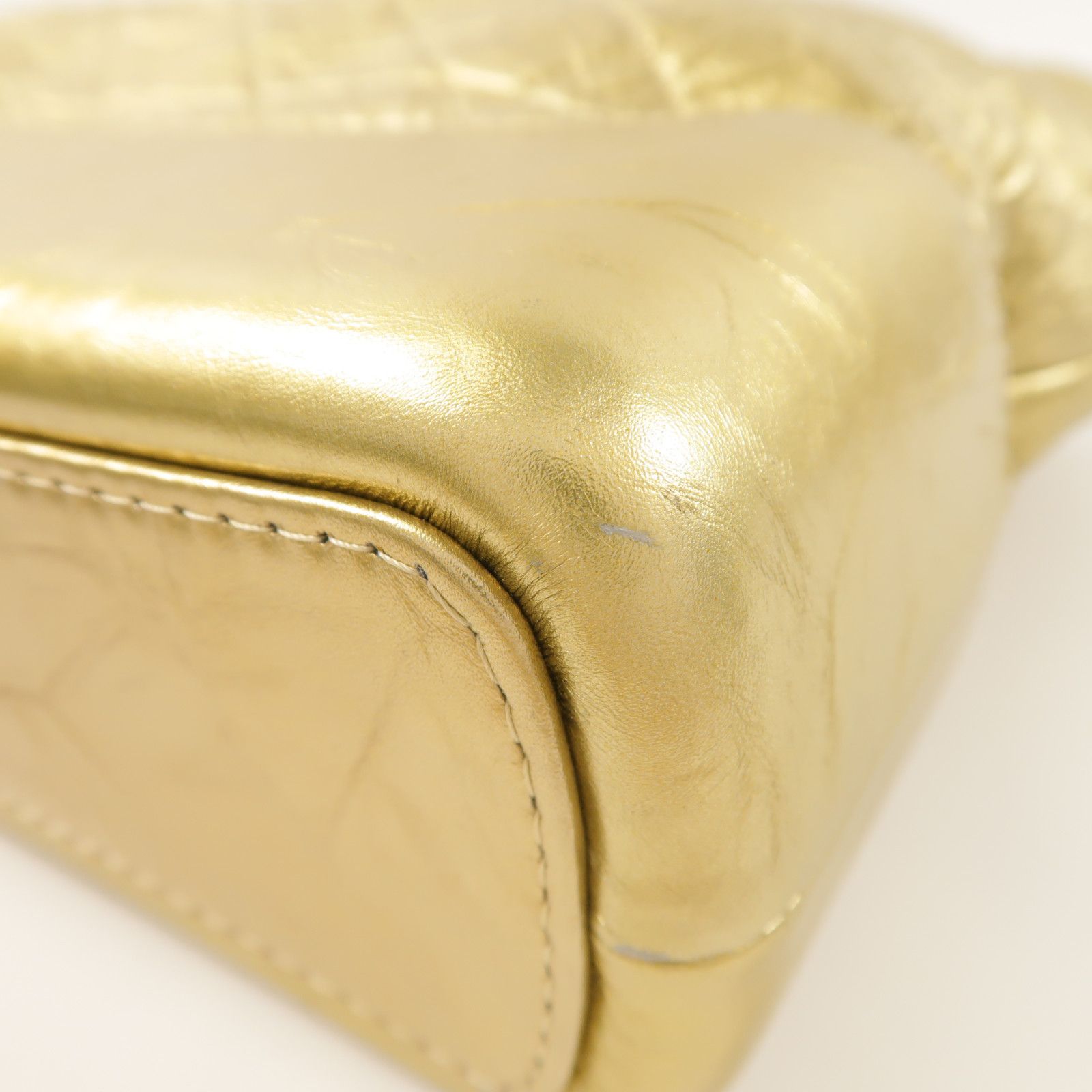 Gold Aged Calfskin Large Gabrielle Bag — view 12