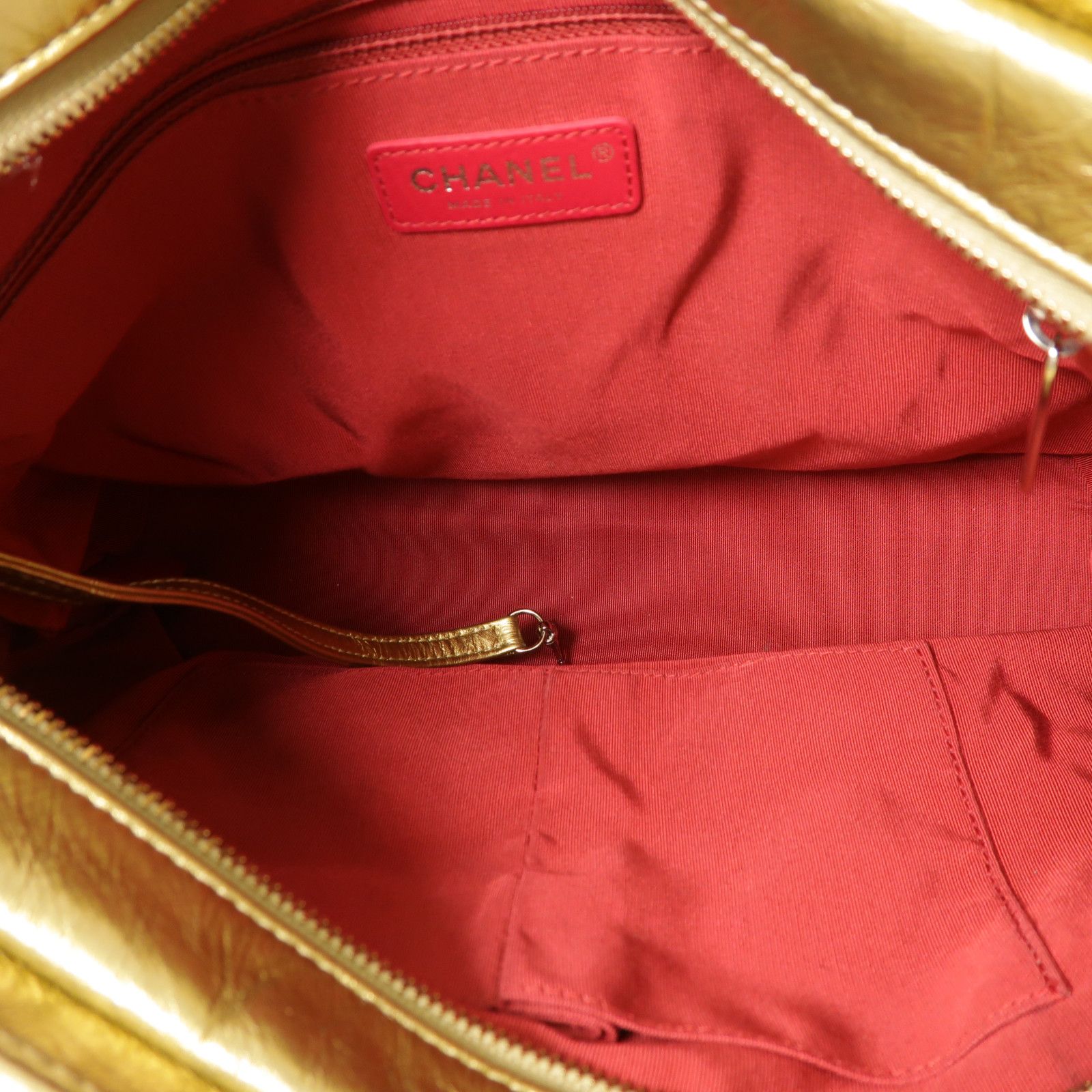 Gold Aged Calfskin Large Gabrielle Bag — view 5