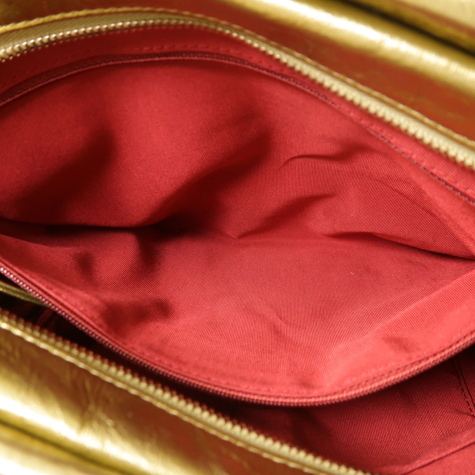 Gold Aged Calfskin Large Gabrielle Bag — view 6
