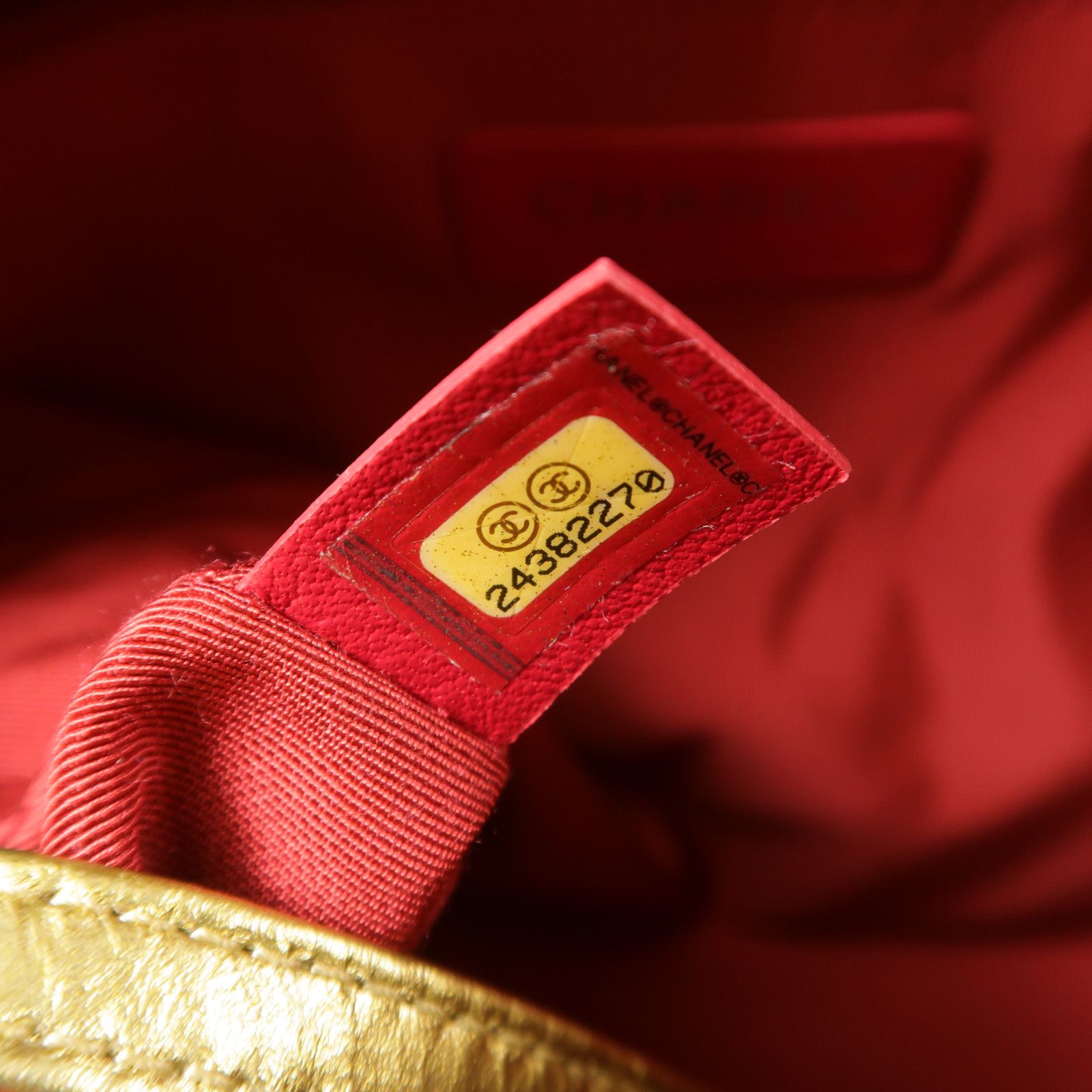 Gold Aged Calfskin Large Gabrielle Bag — view 8