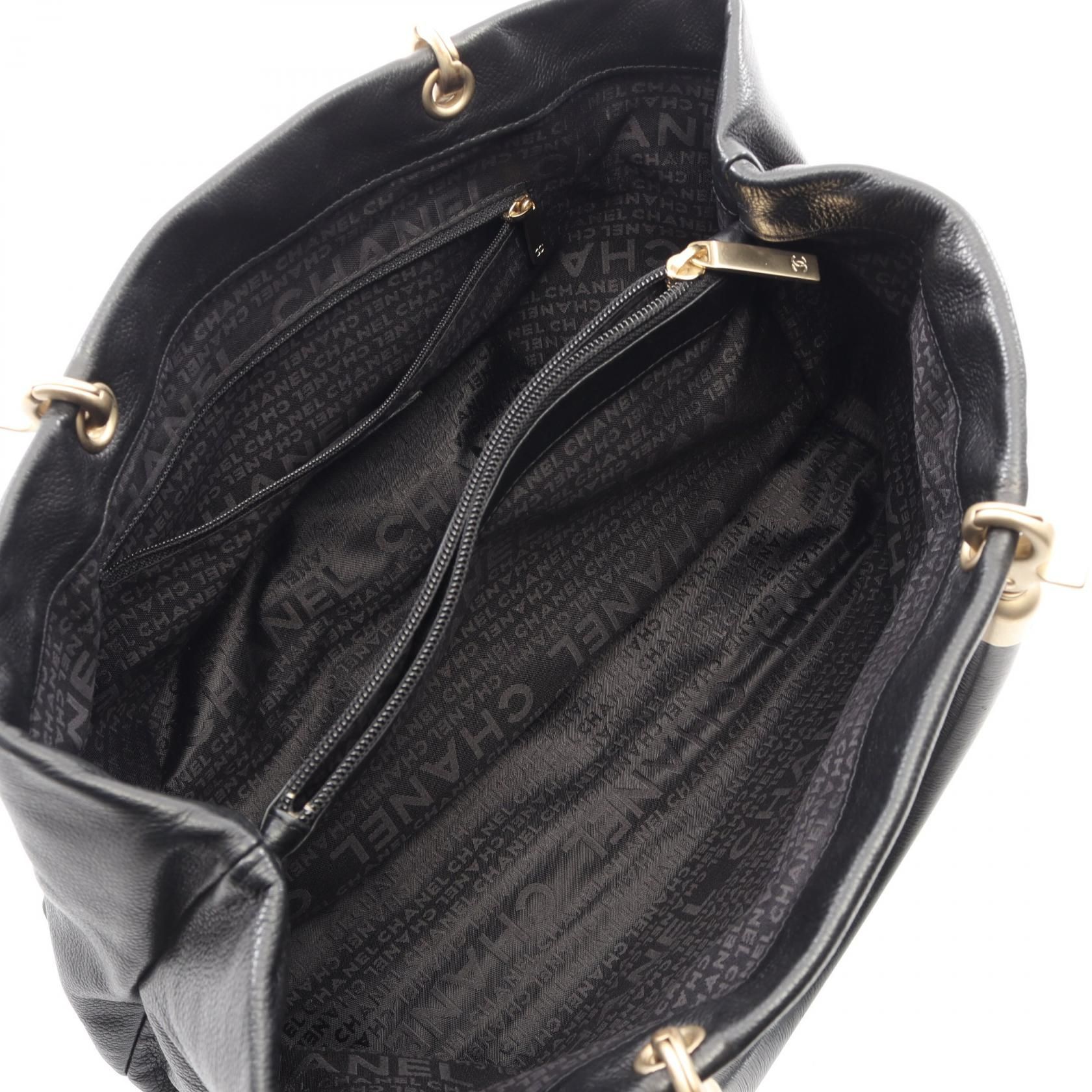 Vintage Grained Calfskin Structured Top Handle Tote — view 3